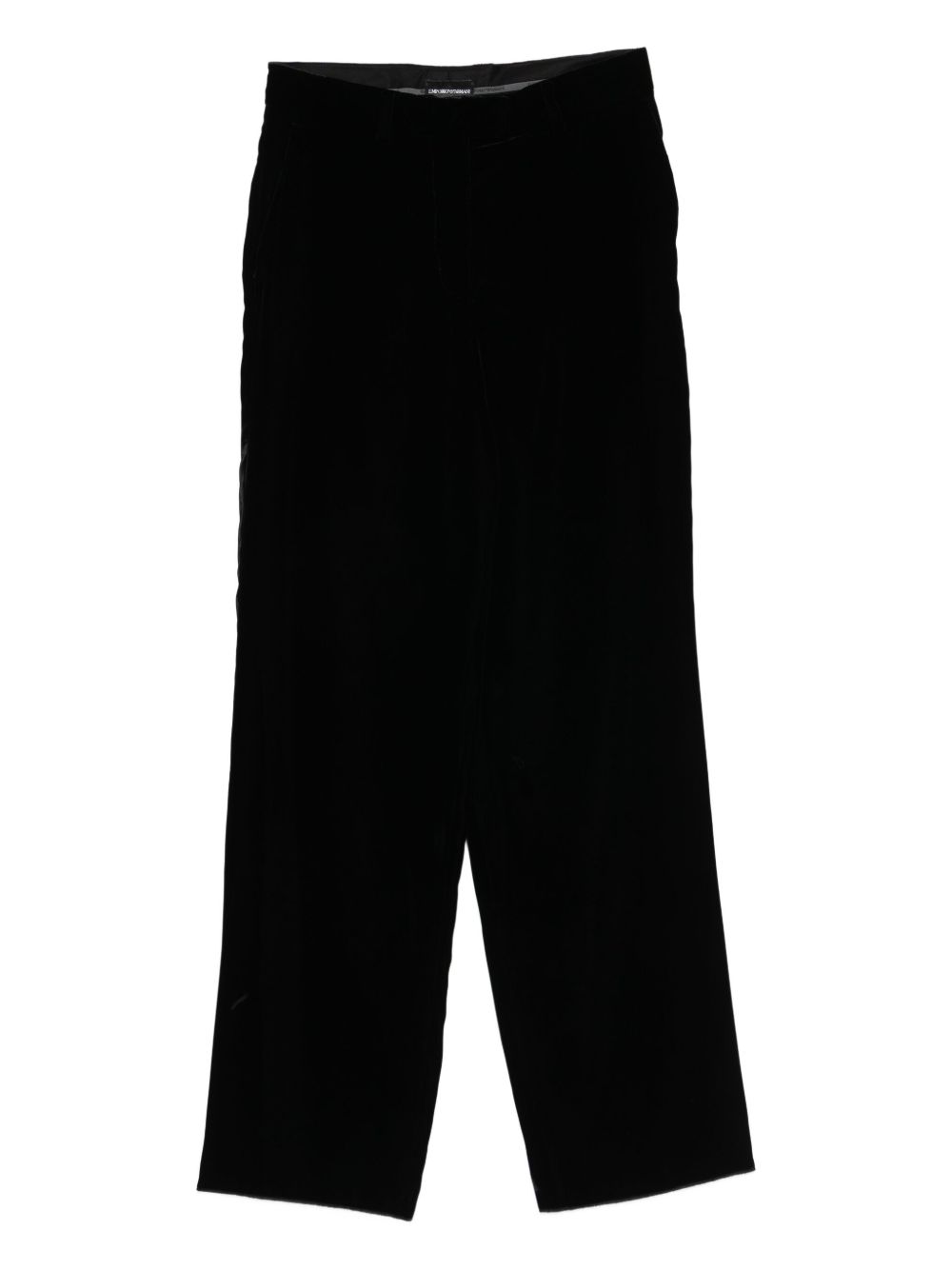 EMPORIO ARMANI Velvet Effect Pants with Side and Rear Pockets