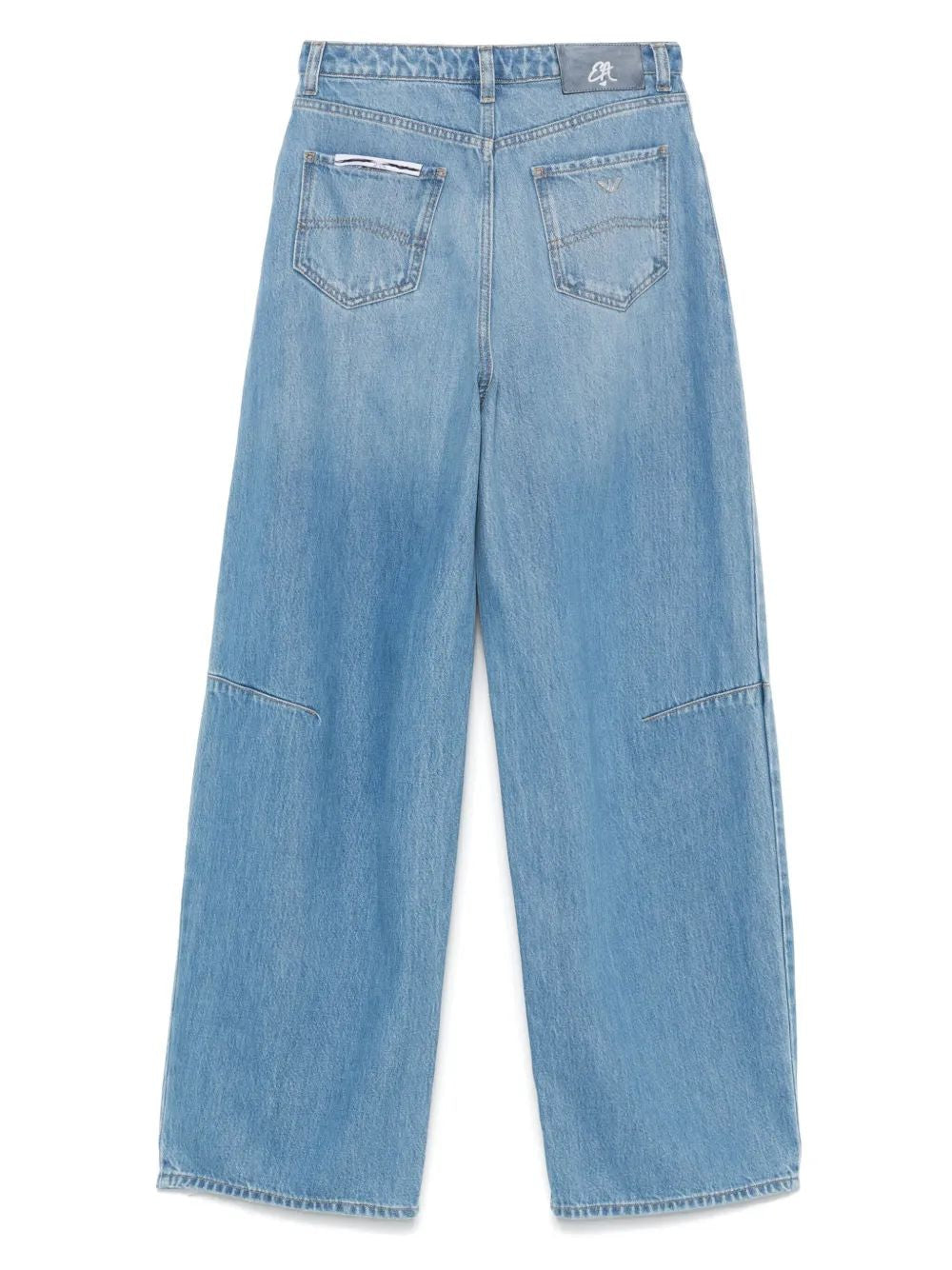 EMPORIO ARMANI Logo-Patch Denim Jeans for Women