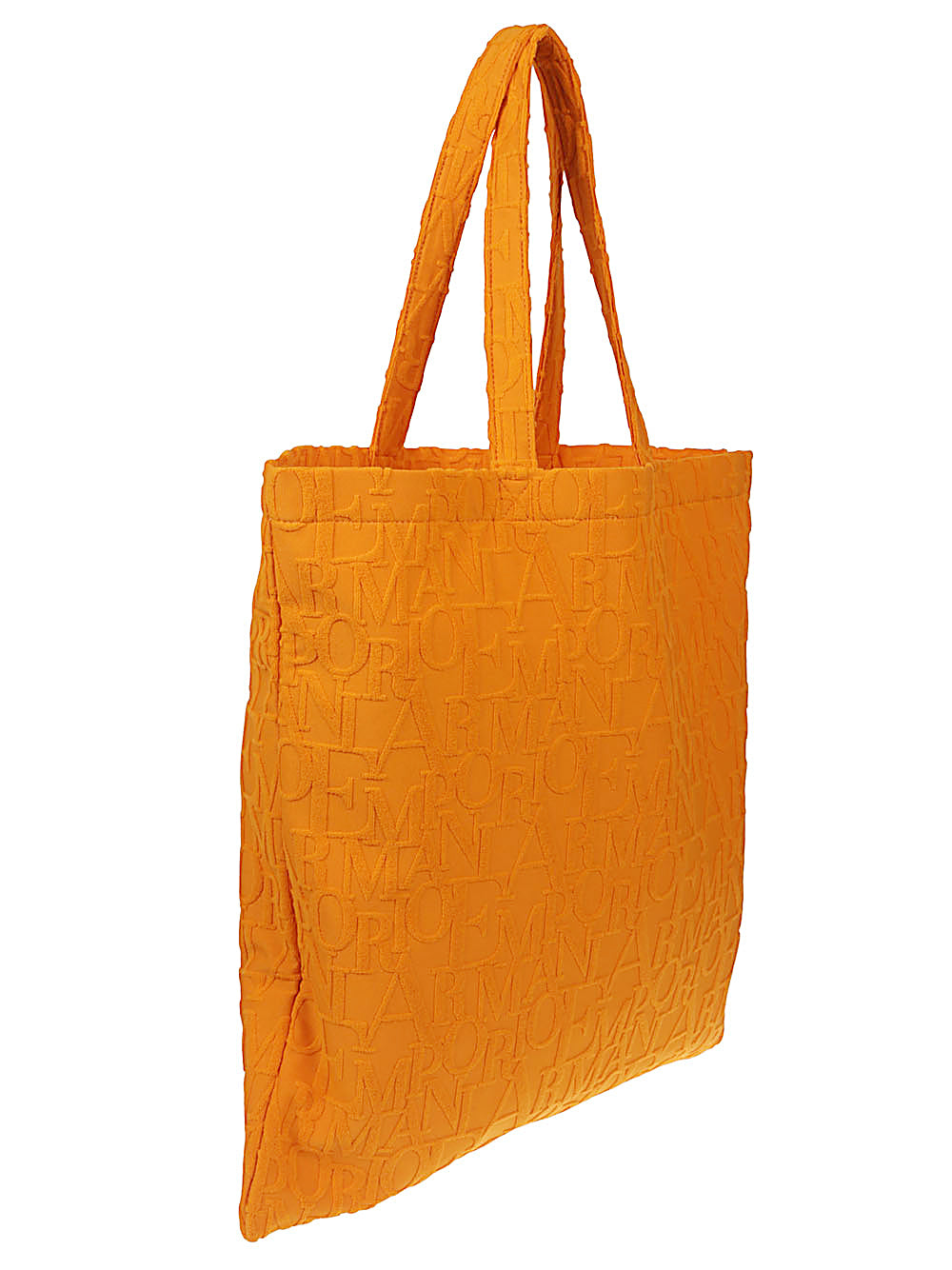 EMPORIO ARMANI Striped Beach Tote Handbag