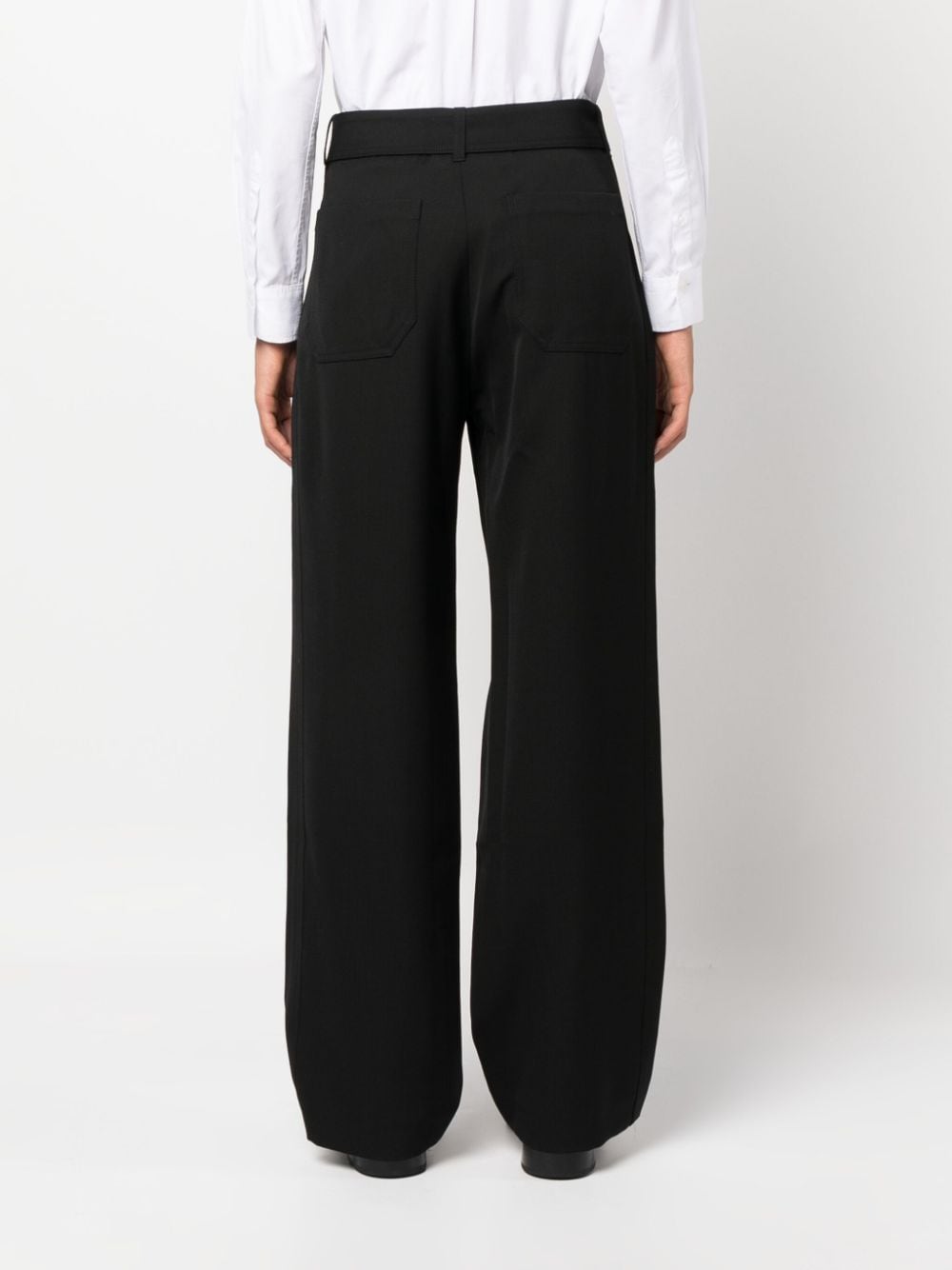 STUDIO NICHOLSON High-Waist Wide-Leg Trousers