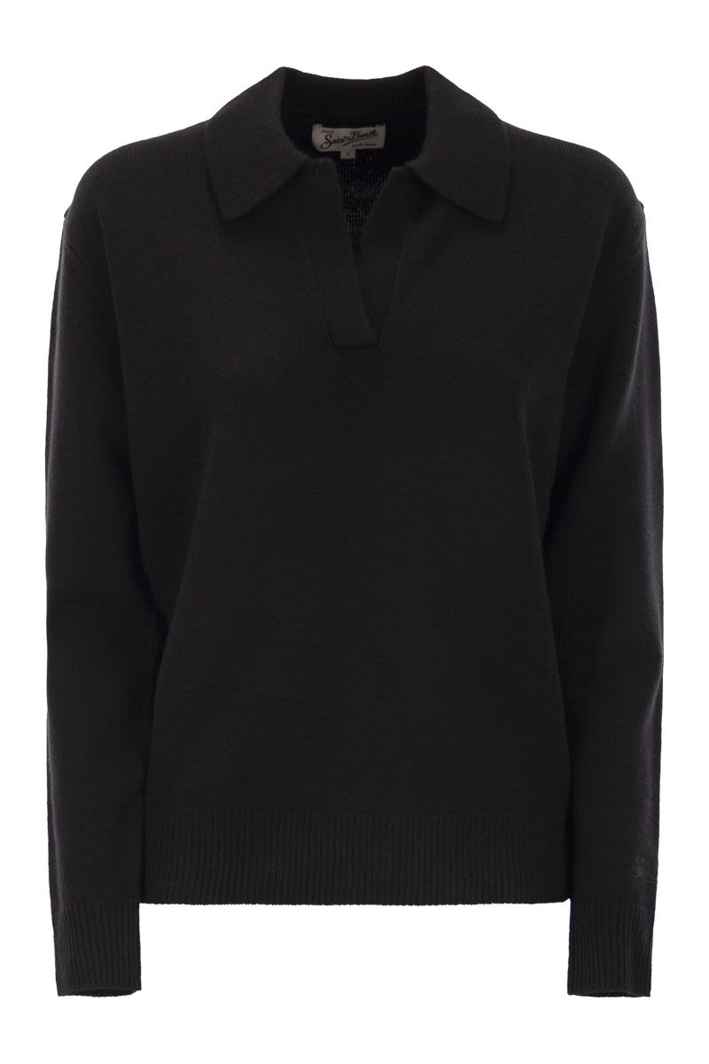 MC2 SAINT BARTH Classic V-Neck Polo Jumper