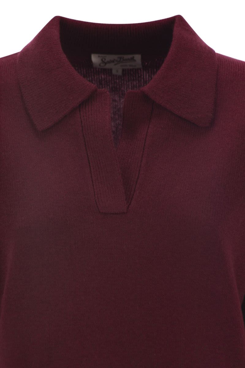 MC2 SAINT BARTH Women's Polo Neck Jumper - Essential V-Neck Style
