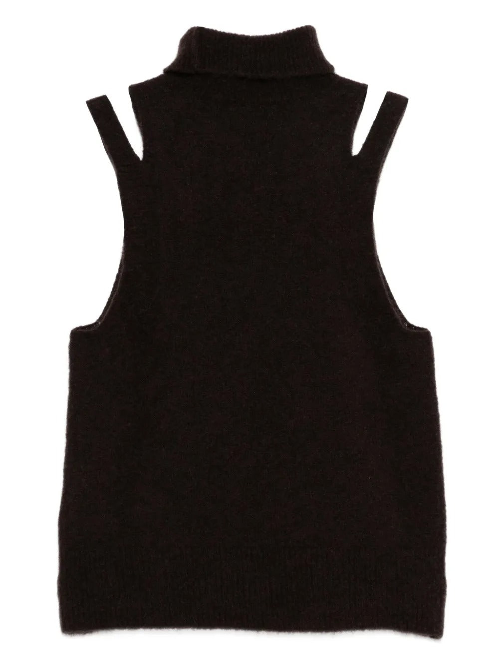 ROBERTO COLLINA Cashmere and Silk Turtleneck Sleeveless Top