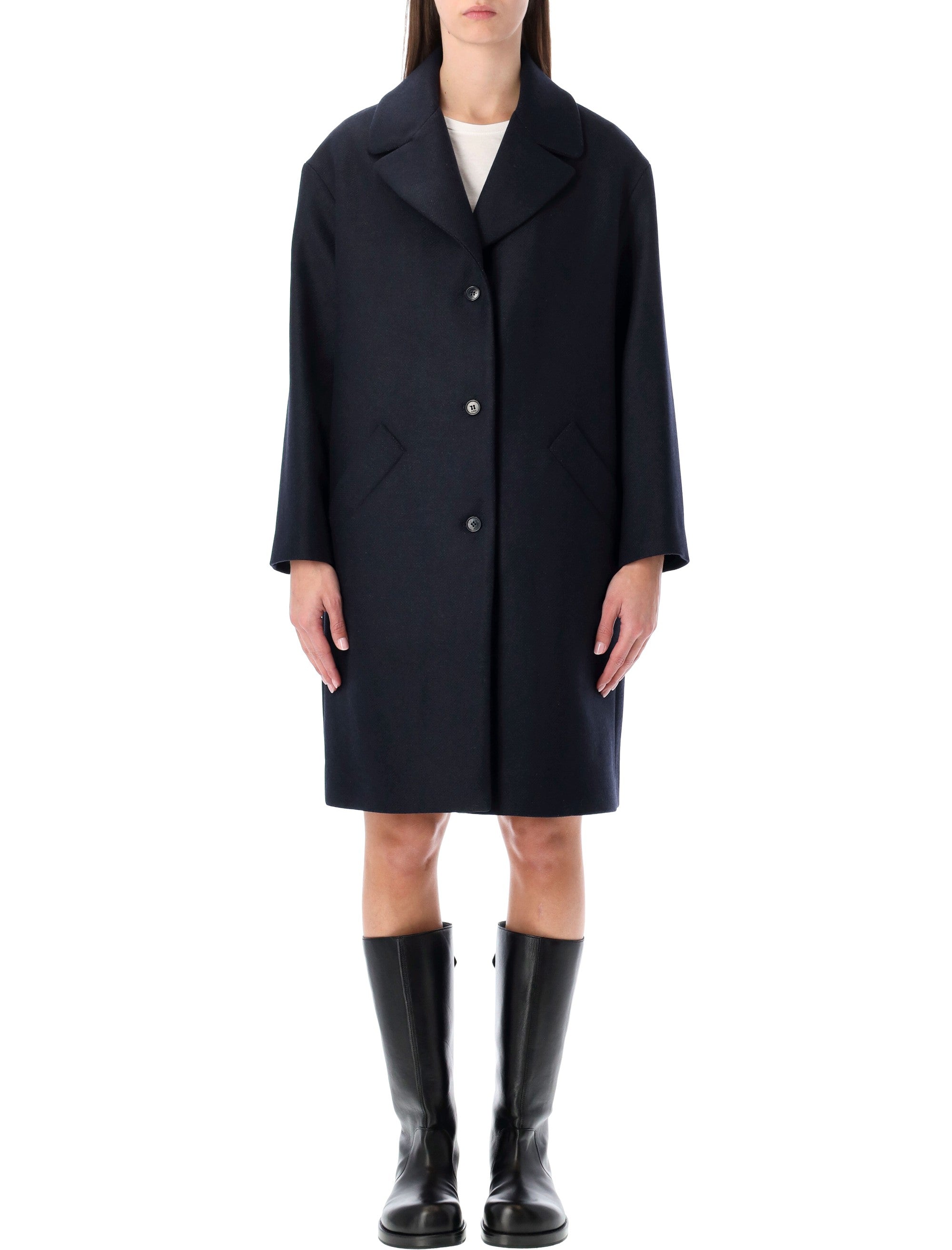 A.P.C. Knee-Length Wool Jacket for Women