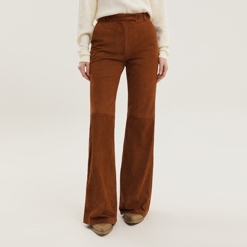 1989 STUDIO Flared Leather Pants