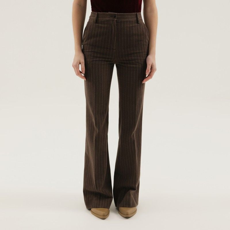 1989 STUDIO High-Rise Striped Flared Pants
