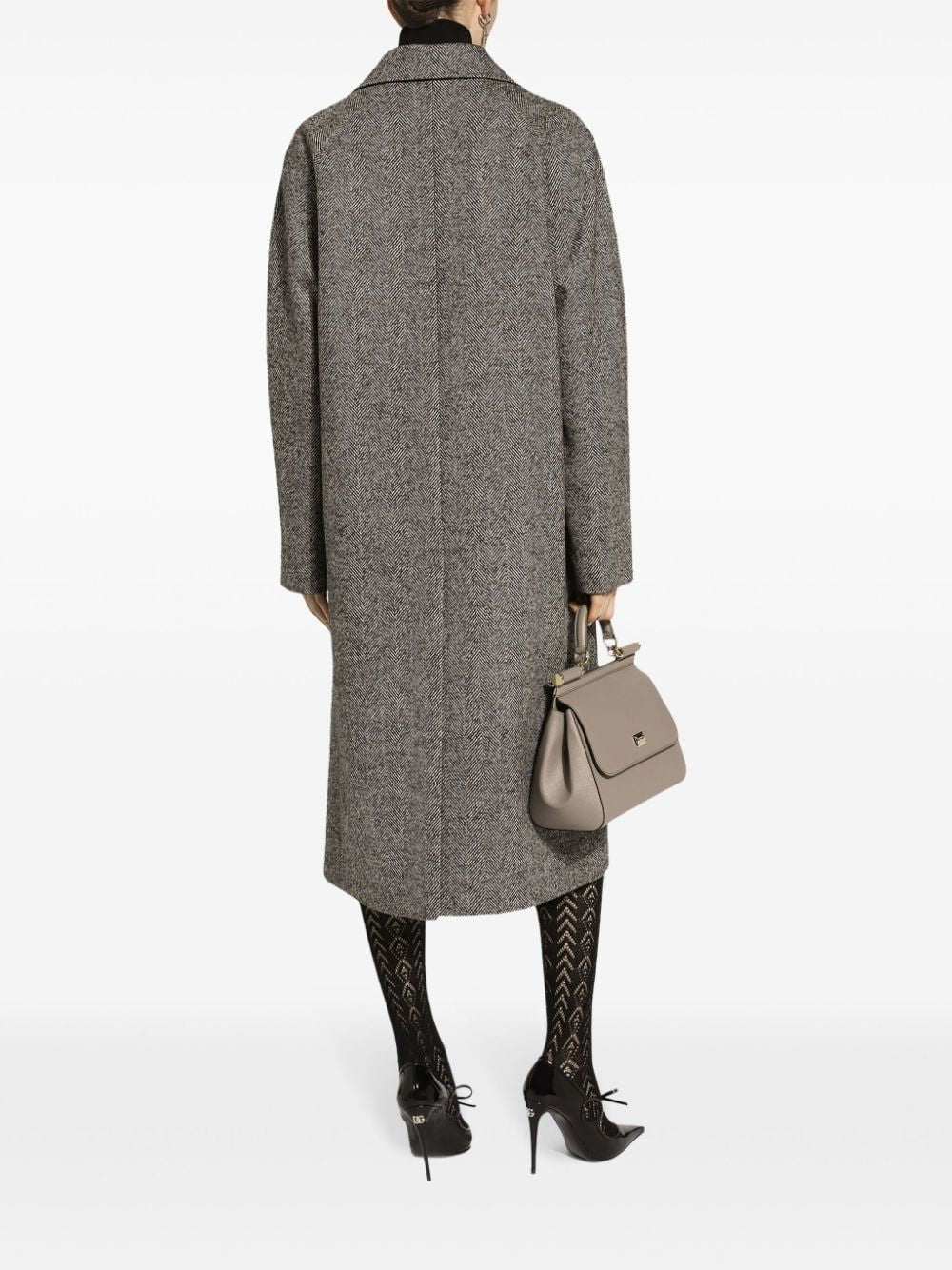 DOLCE & GABBANA Herringbone Pattern Women's Jacket