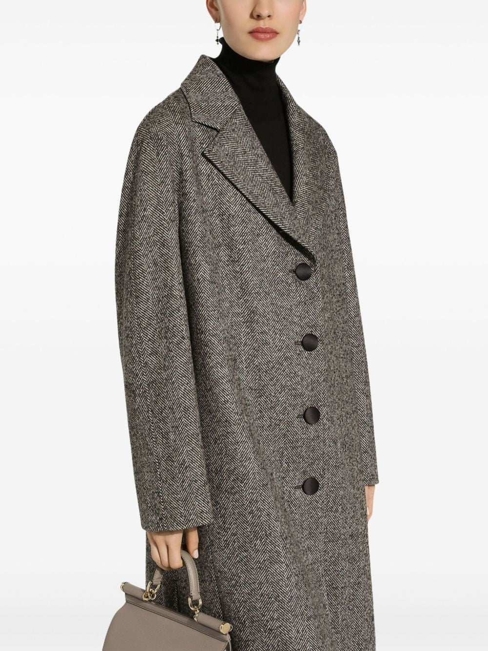 DOLCE & GABBANA Herringbone Pattern Women's Jacket