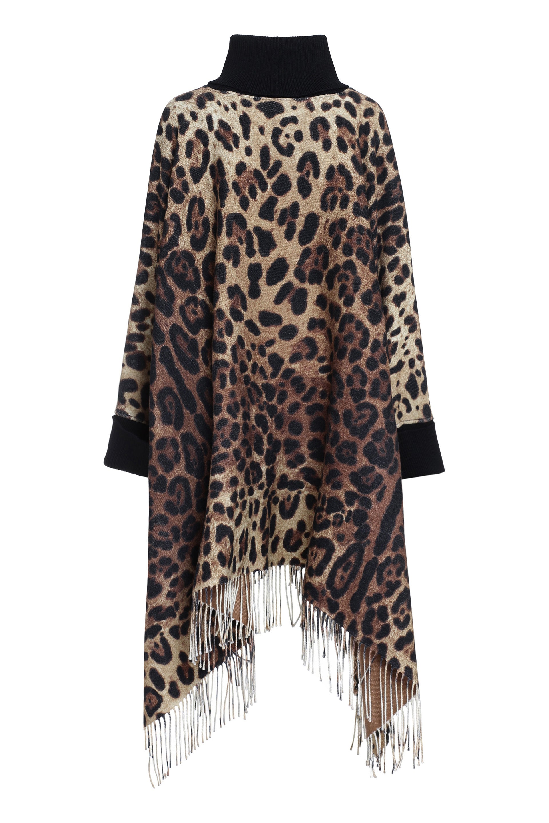DOLCE & GABBANA Wool and Cashmere Blend Poncho