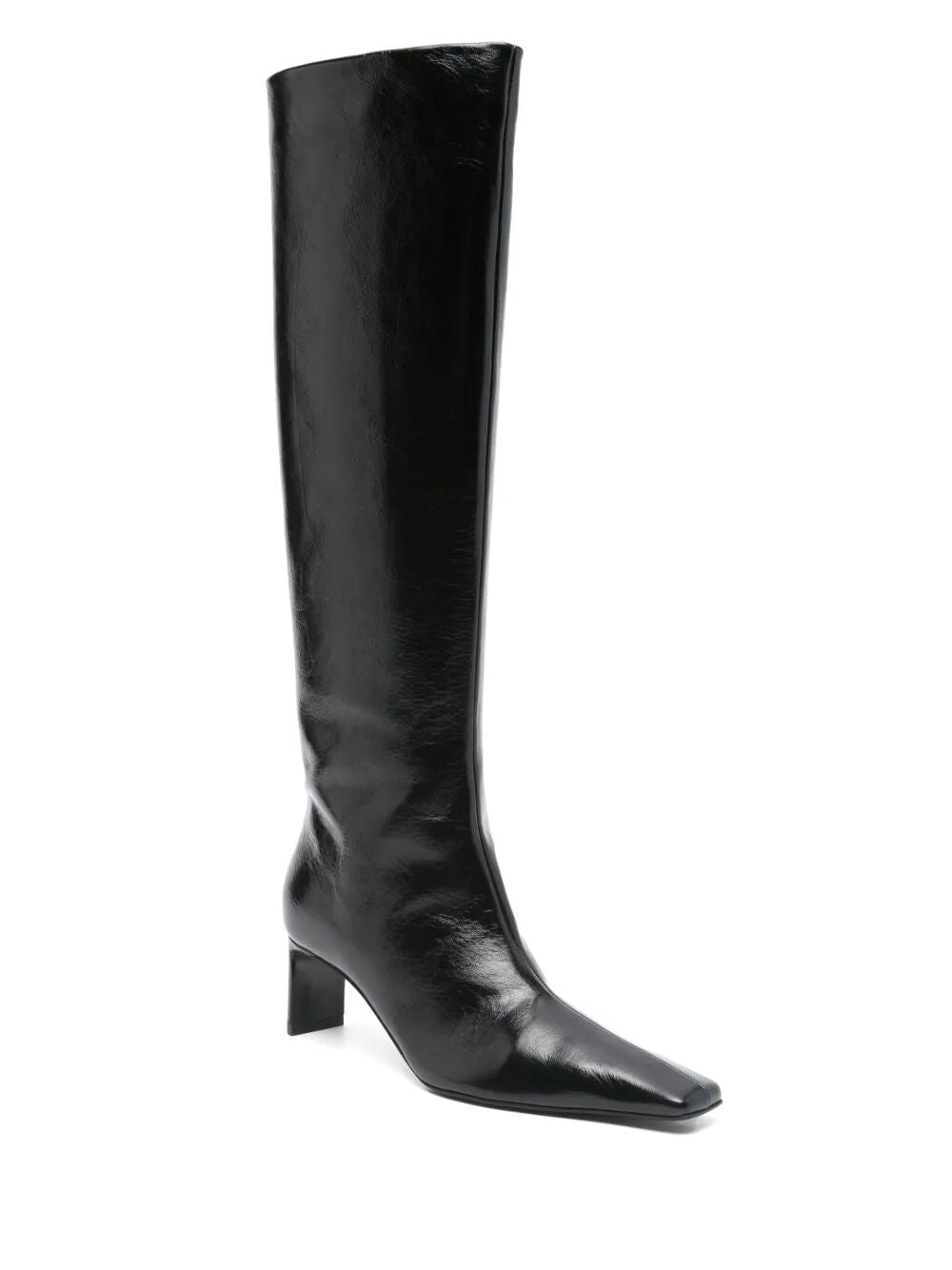 KHAITE Knee High Patent Leather Boots