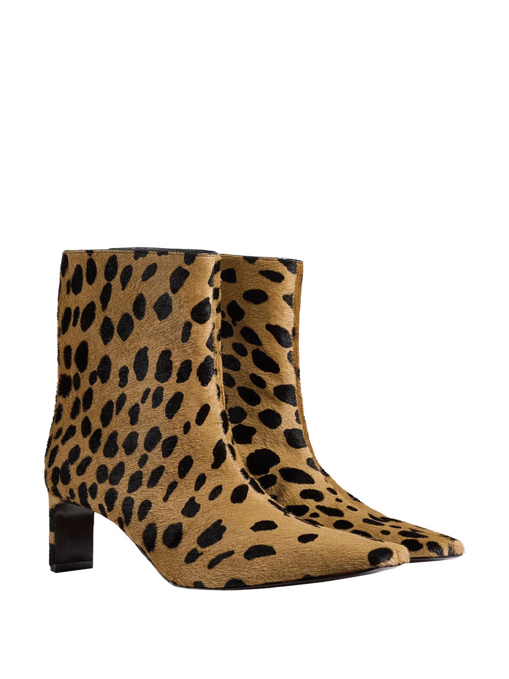 KHAITE Ona 55 Ankle Boots - Luxurious Printed Haircalf