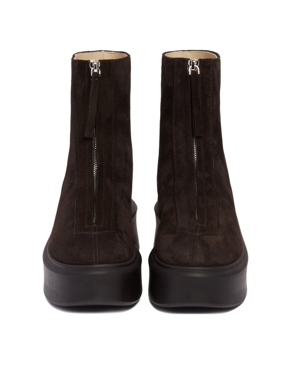 THE ROW Suede Zipped Ankle Boots for Women - FW25