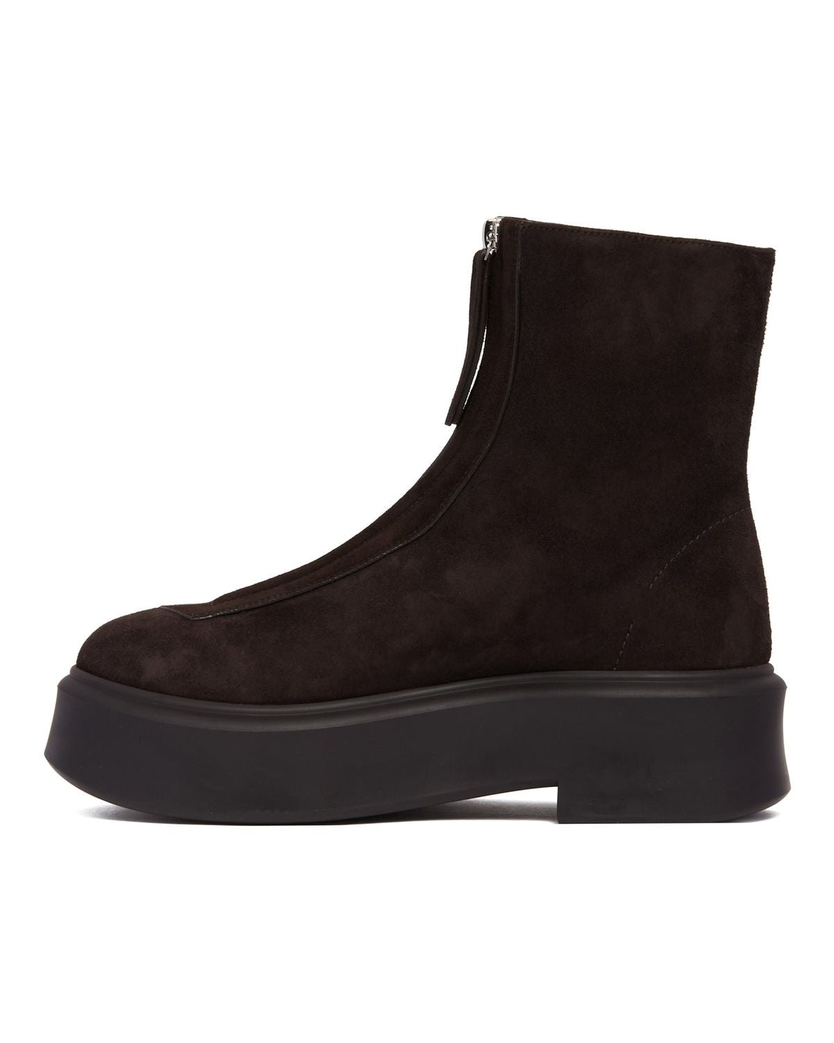 THE ROW Suede Zipped Ankle Boots for Women - FW25