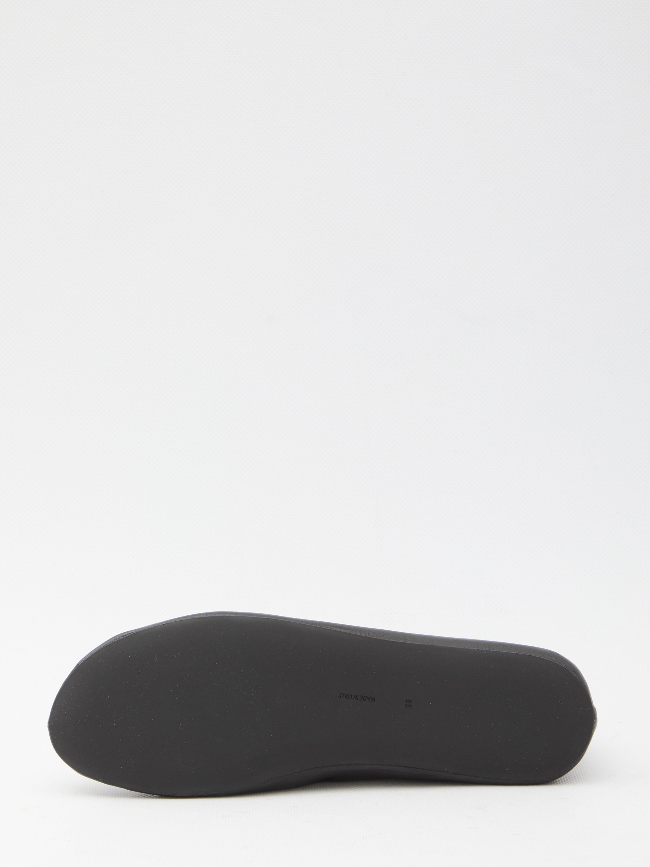 THE ROW Luxurious Leather and Shearling Slipper