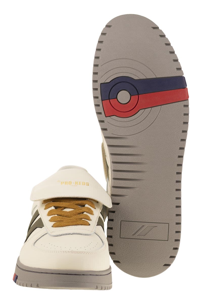 PRO-KEDS Mid-Cut Leather Trainers with Reversible Tongue