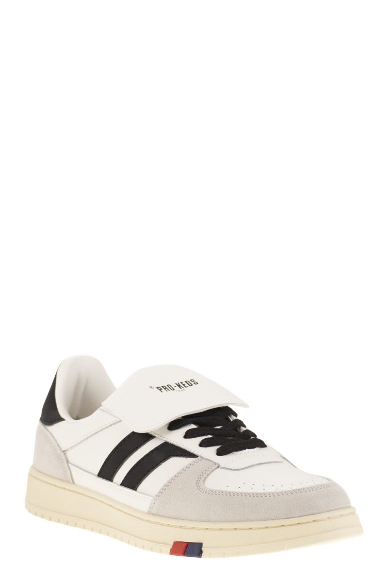 PRO-KEDS Field King Mid-Cut Leather Trainers with Reversible Tongue