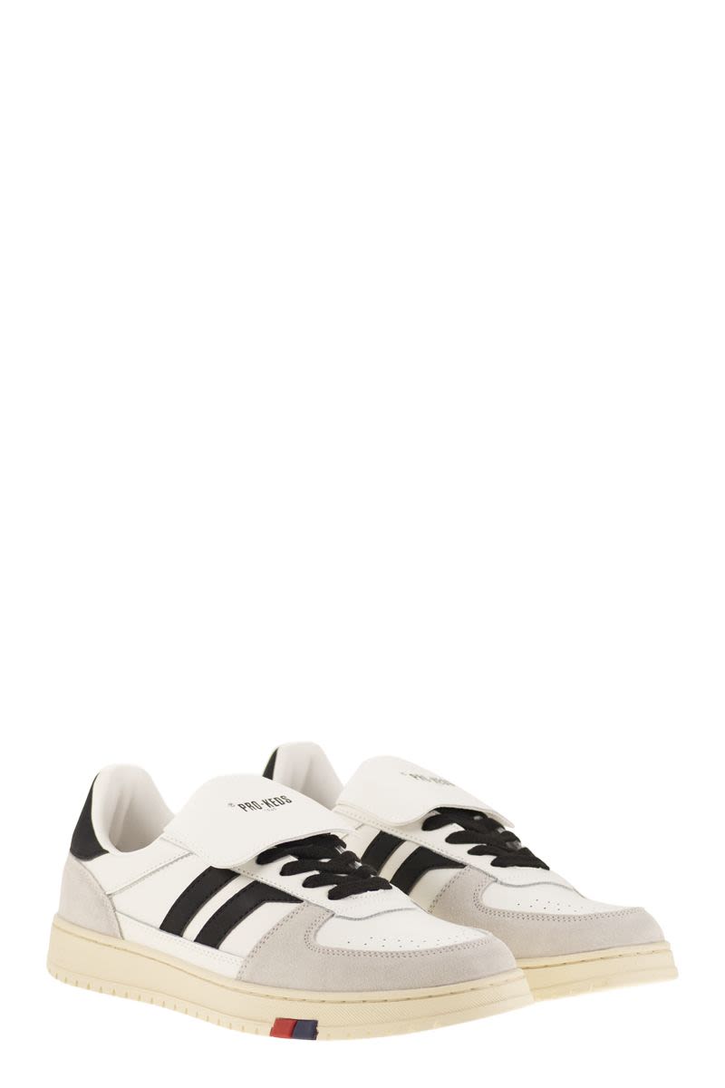 PRO-KEDS Field King Mid-Cut Leather Trainers with Reversible Tongue