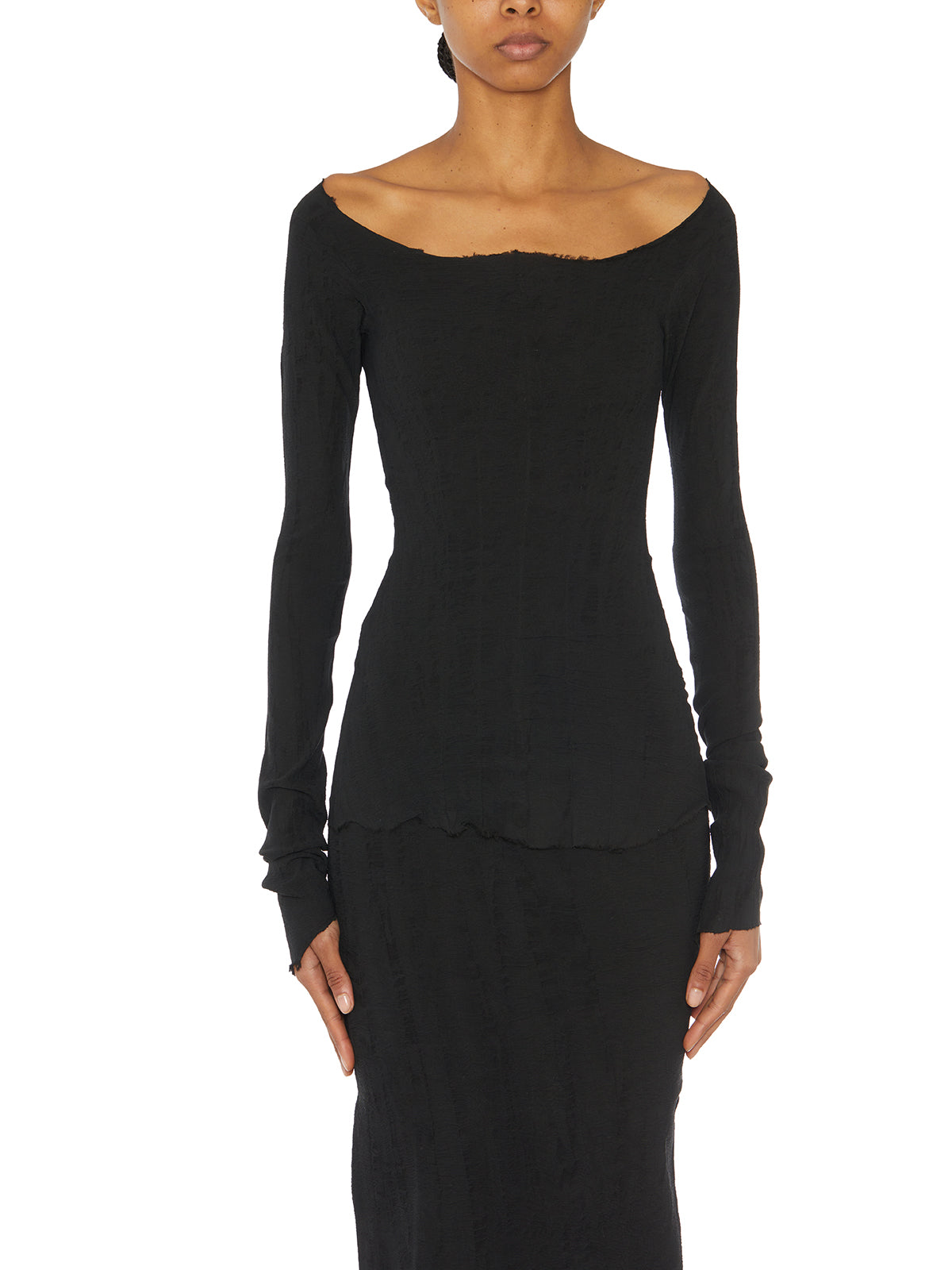 MARC LE BIHAN Silk Blend Sweater in Misty Design - Size 38