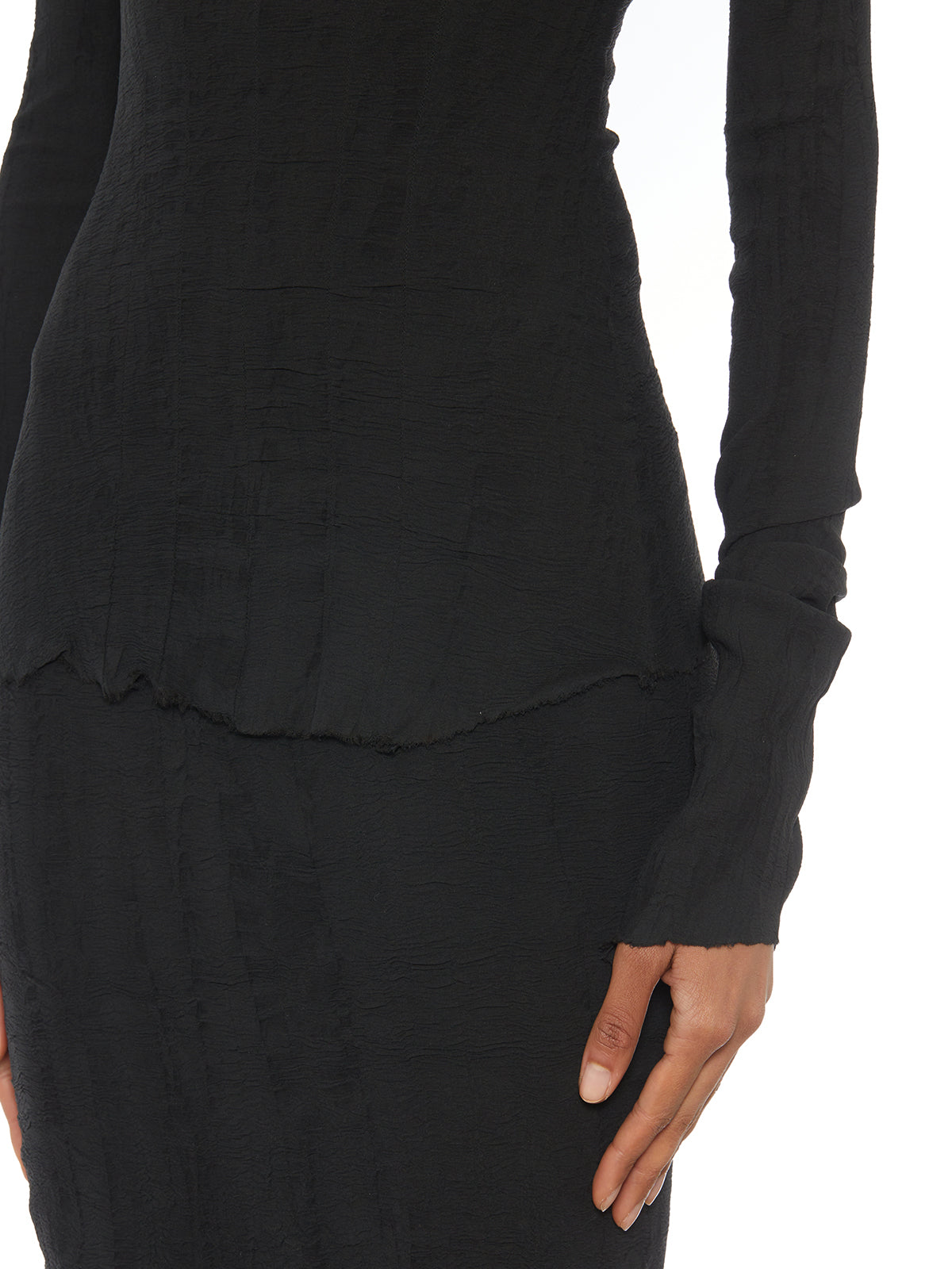 MARC LE BIHAN Silk Blend Sweater in Misty Design - Size 38