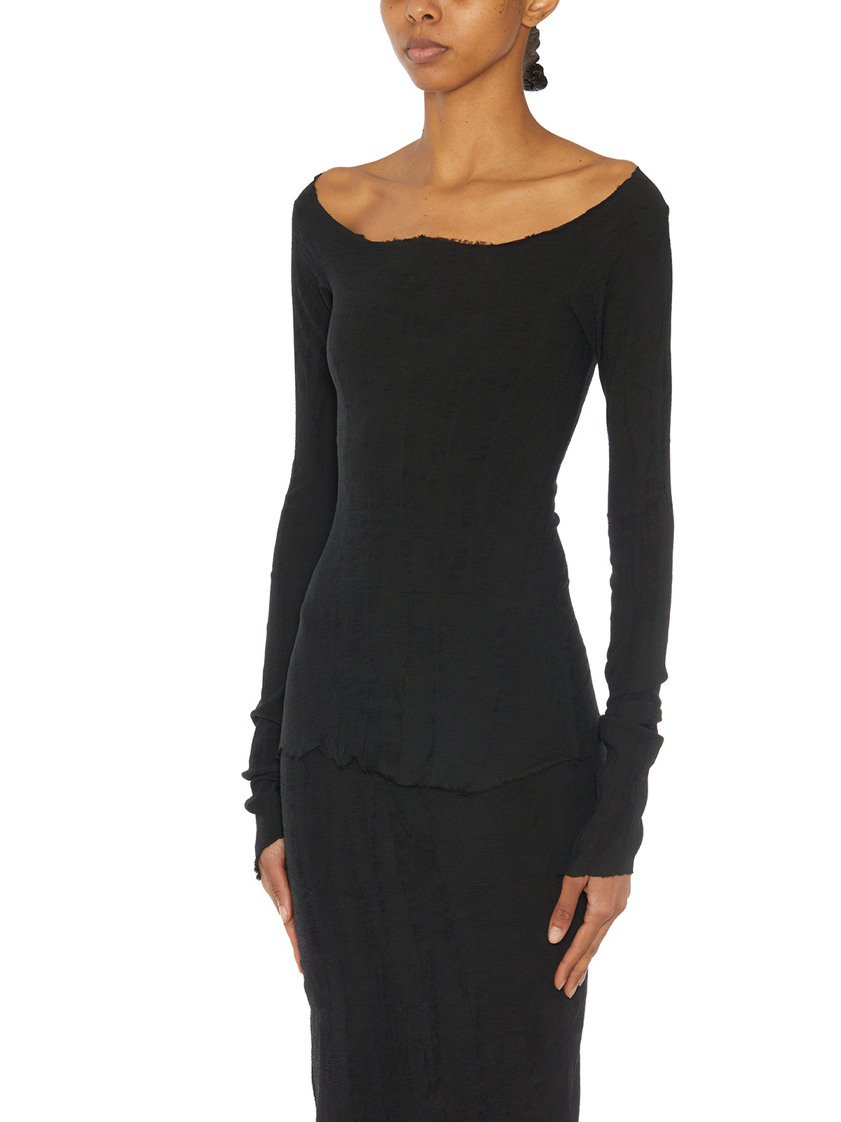 MARC LE BIHAN Silk Blend Sweater in Misty Design - Size 38