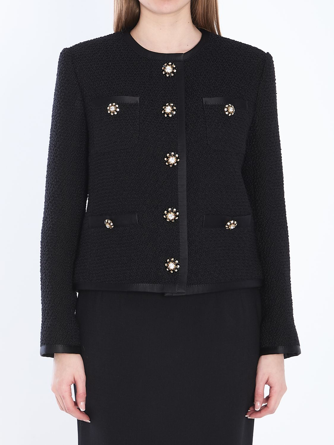 DOLCE & GABBANA Cropped Single-Breasted Jacket