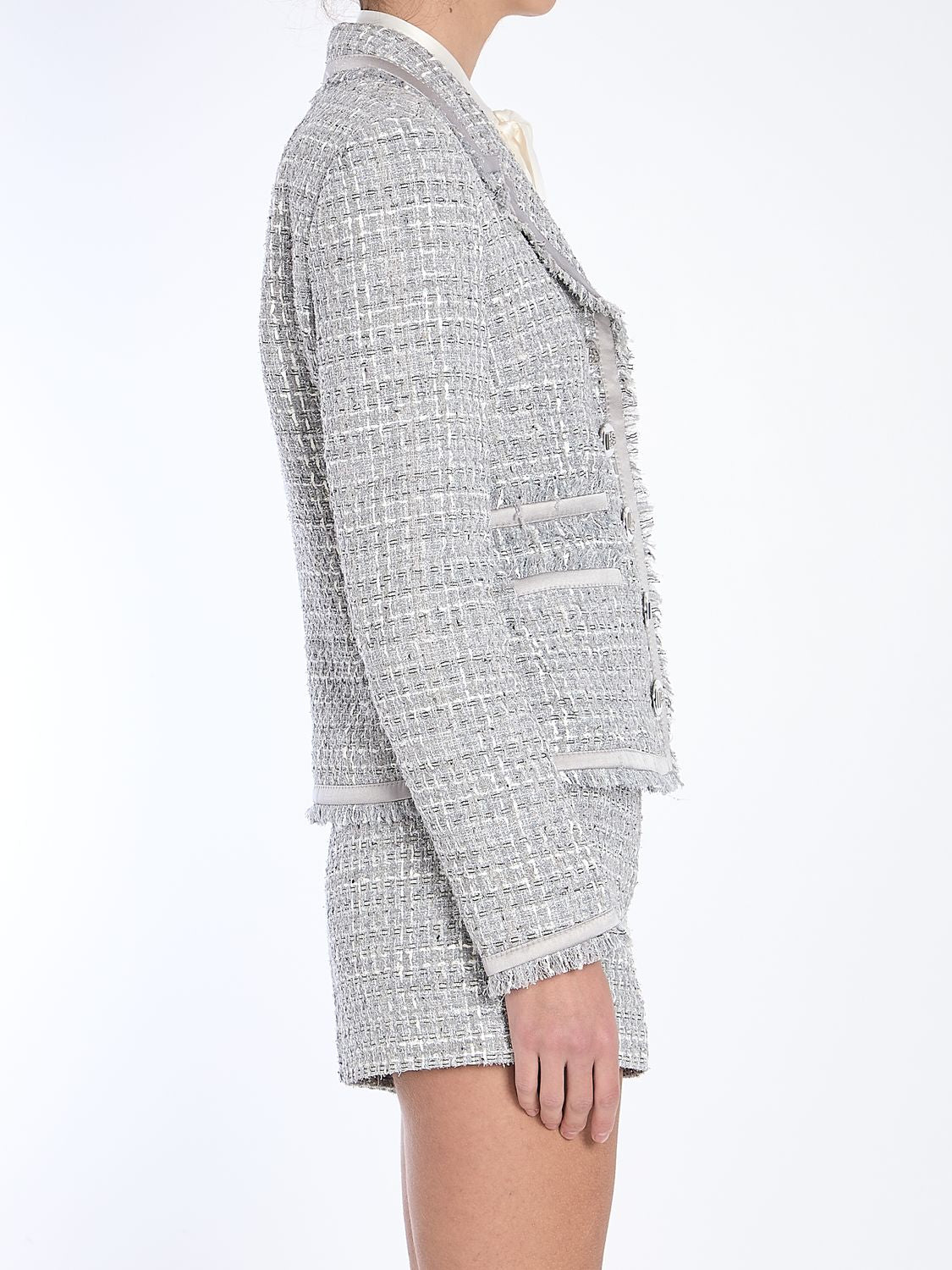 DOLCE & GABBANA Chic Short Single-Breasted Jacket IT 42