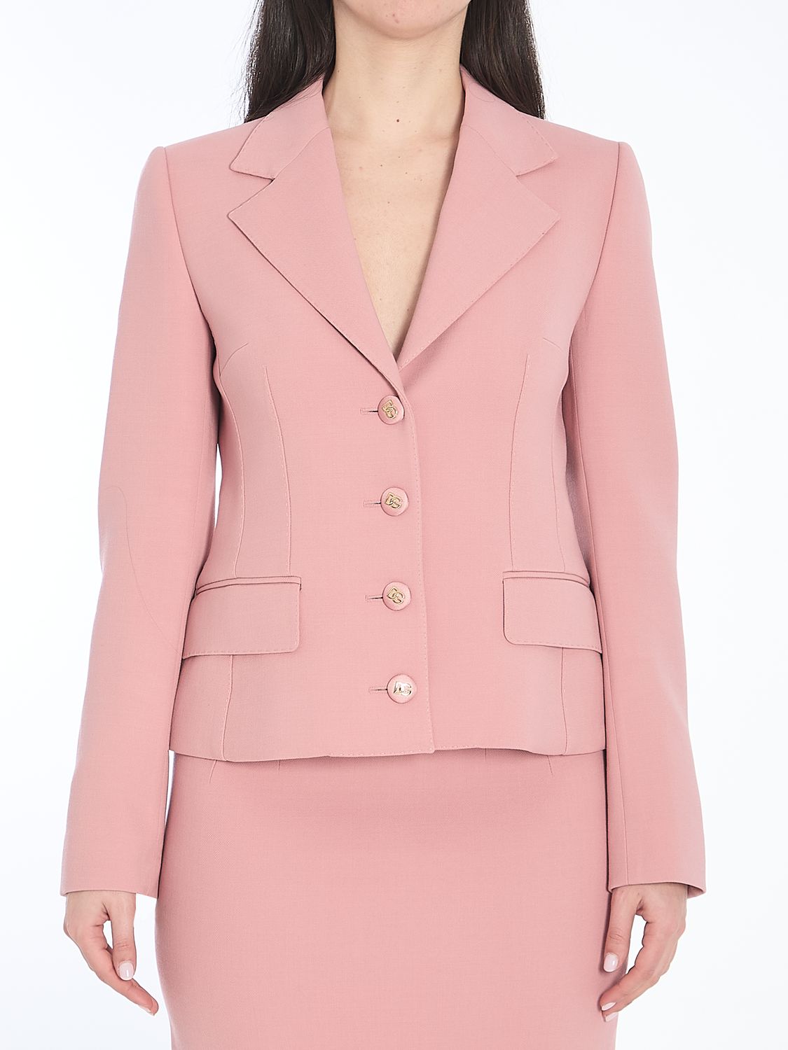 DOLCE & GABBANA Single-Breasted Wool Jacket for Women