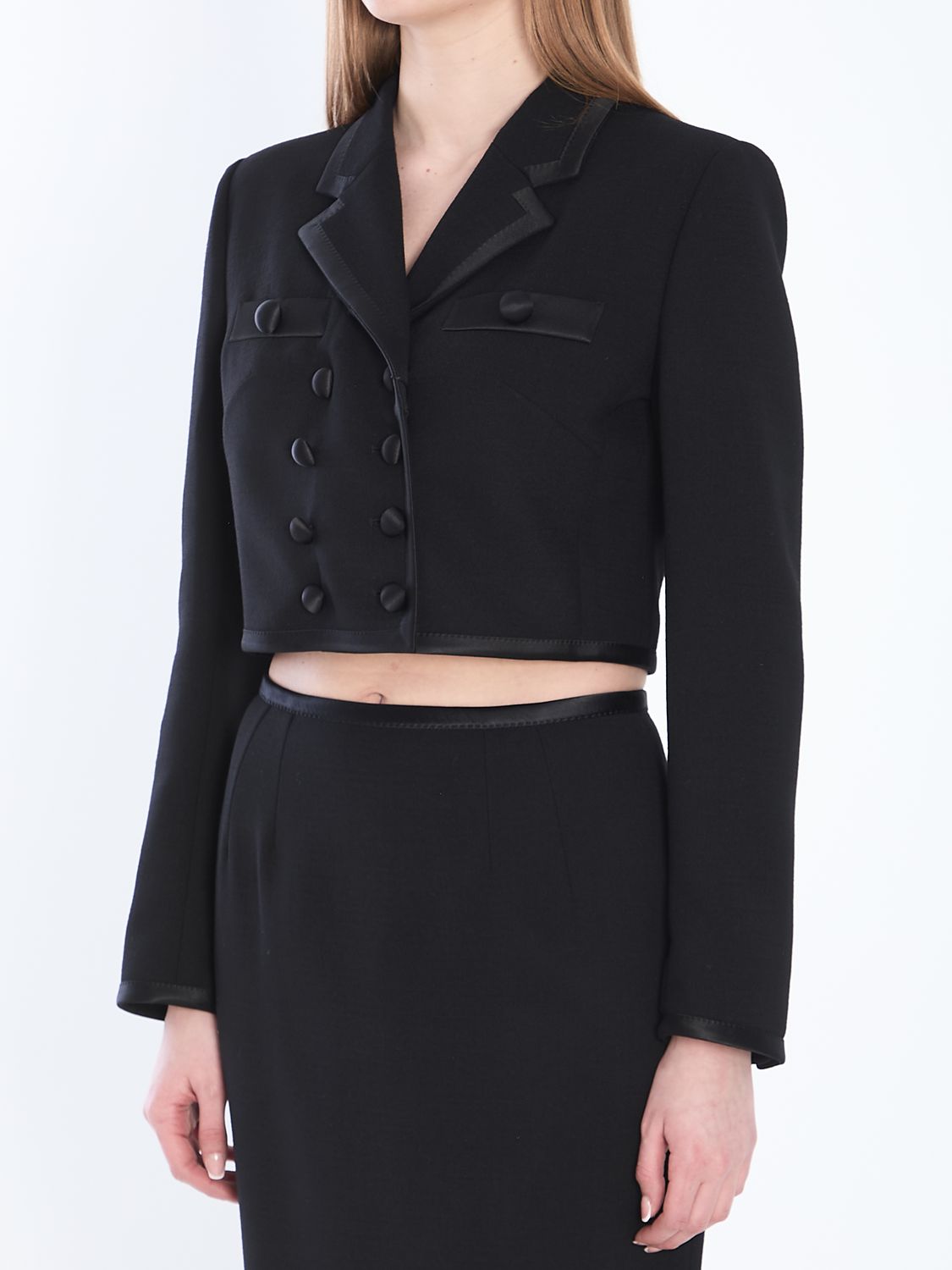 DOLCE & GABBANA Mini Cropped Double-Breasted Jacket