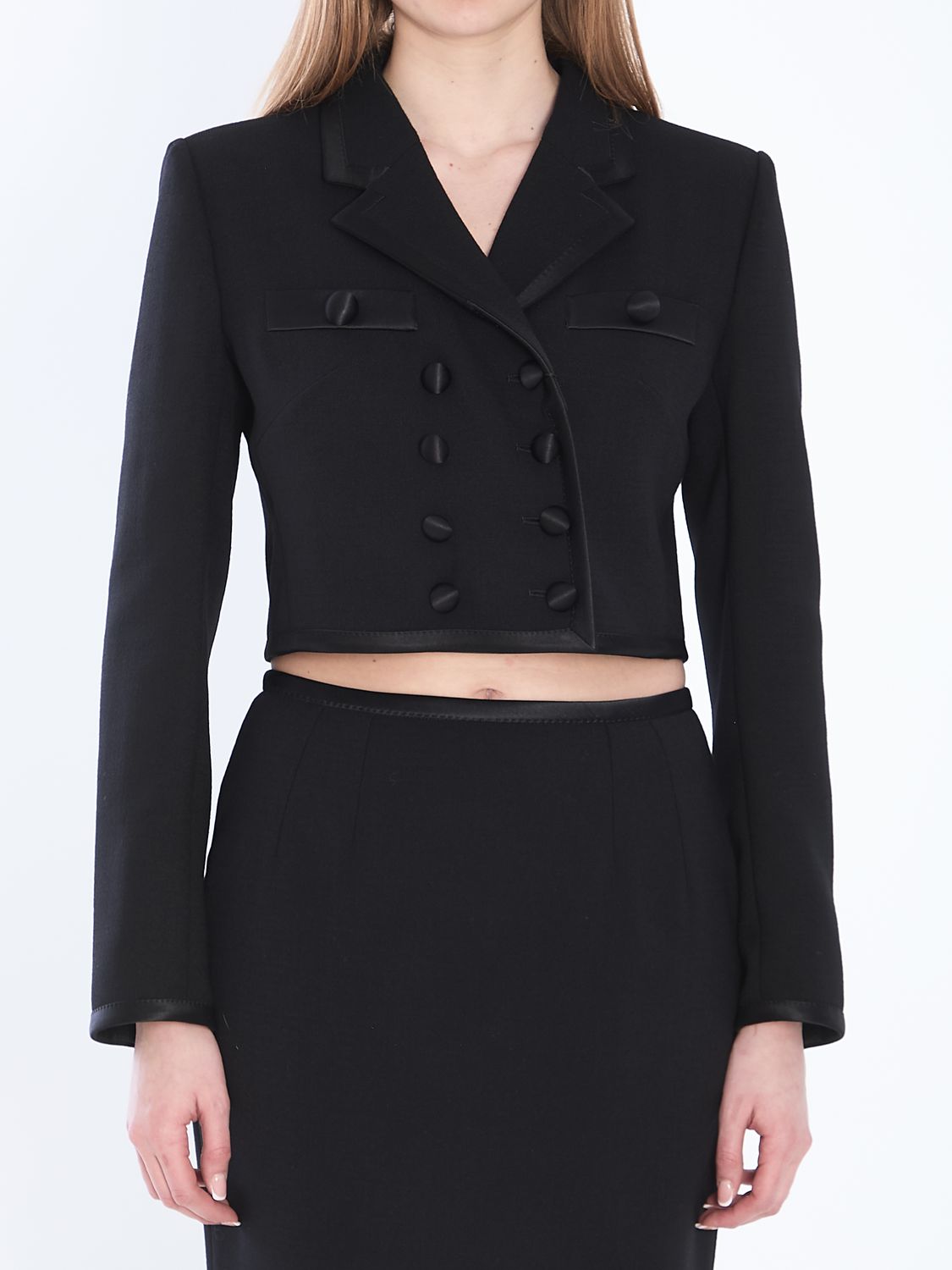 DOLCE & GABBANA Mini Cropped Double-Breasted Jacket
