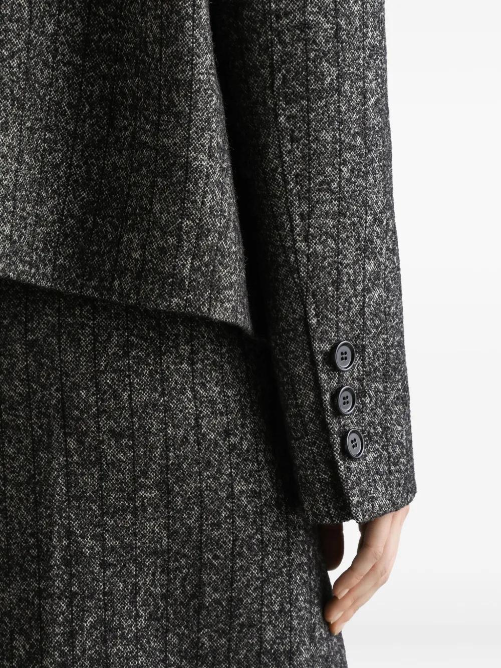 DOLCE & GABBANA Striped Wool-Blend Jacket for Women - FW25