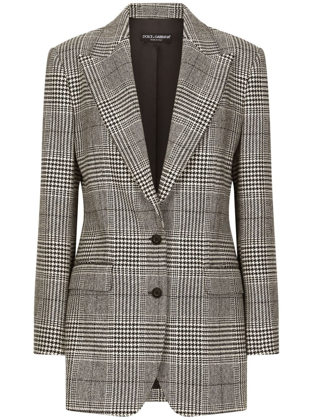 DOLCE & GABBANA Glen Plaid Blazer - Women's Outerwear