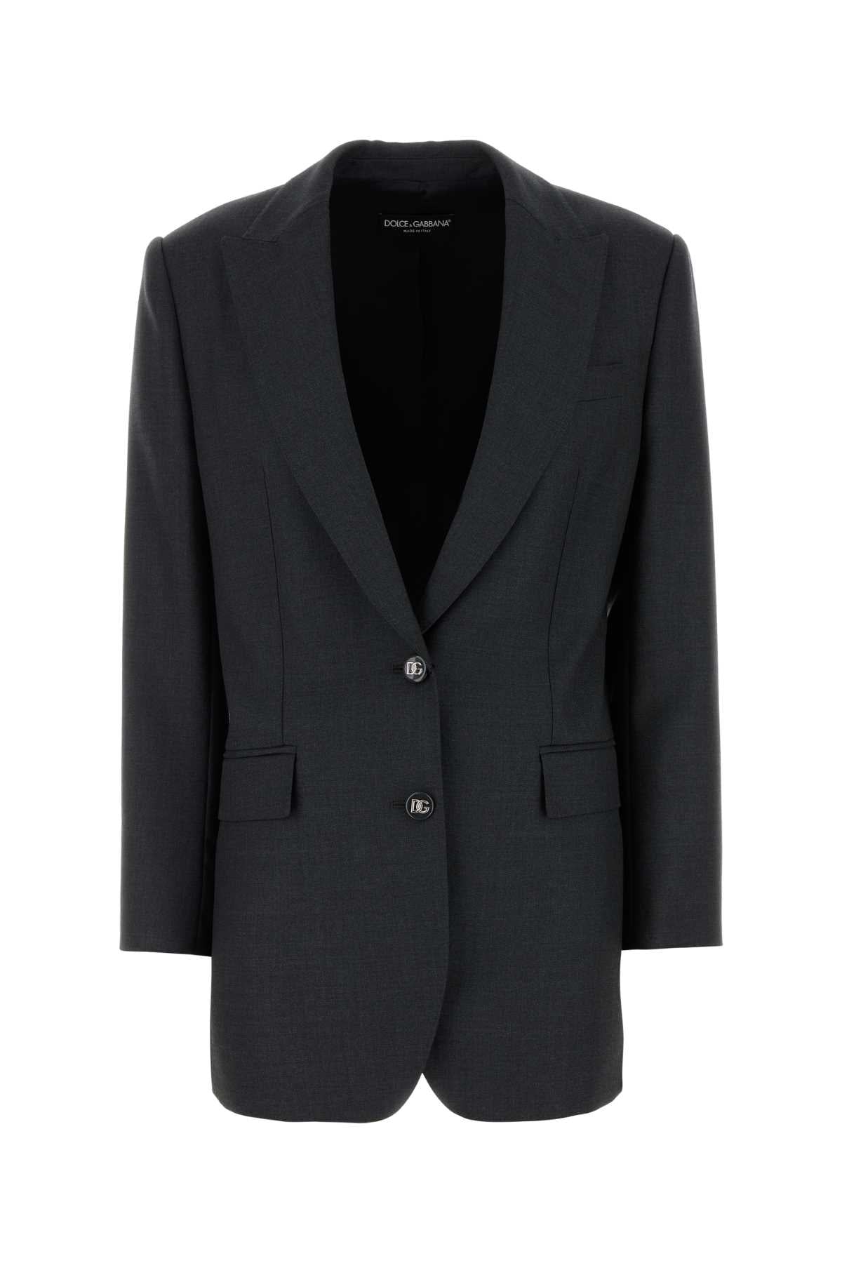 DOLCE & GABBANA Wool Blazer for Women - SS25 Collection