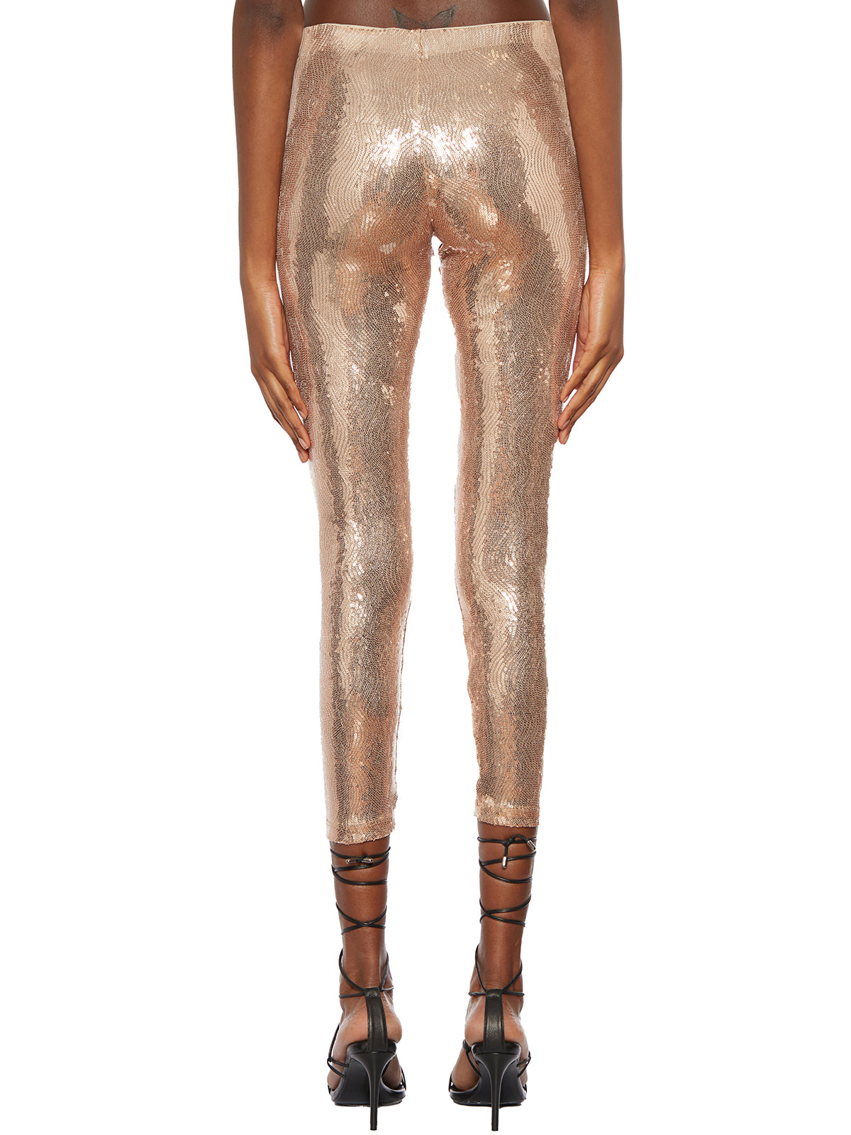 NOSTRASANTISSIMA Full Paillettes Leggings - Size 38