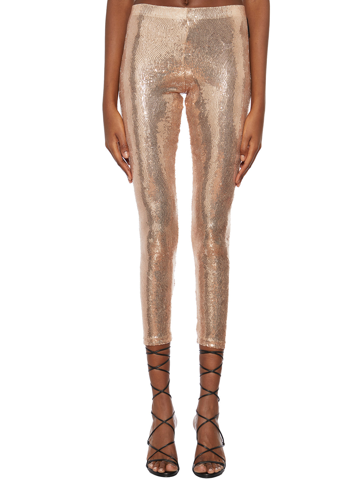 NOSTRASANTISSIMA Full Paillettes Leggings - Size 38