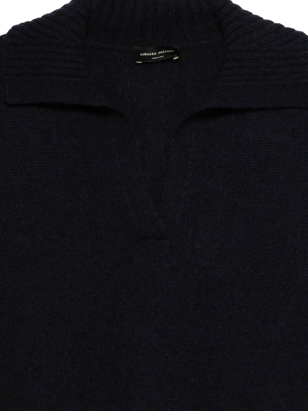 ROBERTO COLLINA V-Neck Wool Polo Sweater for Women