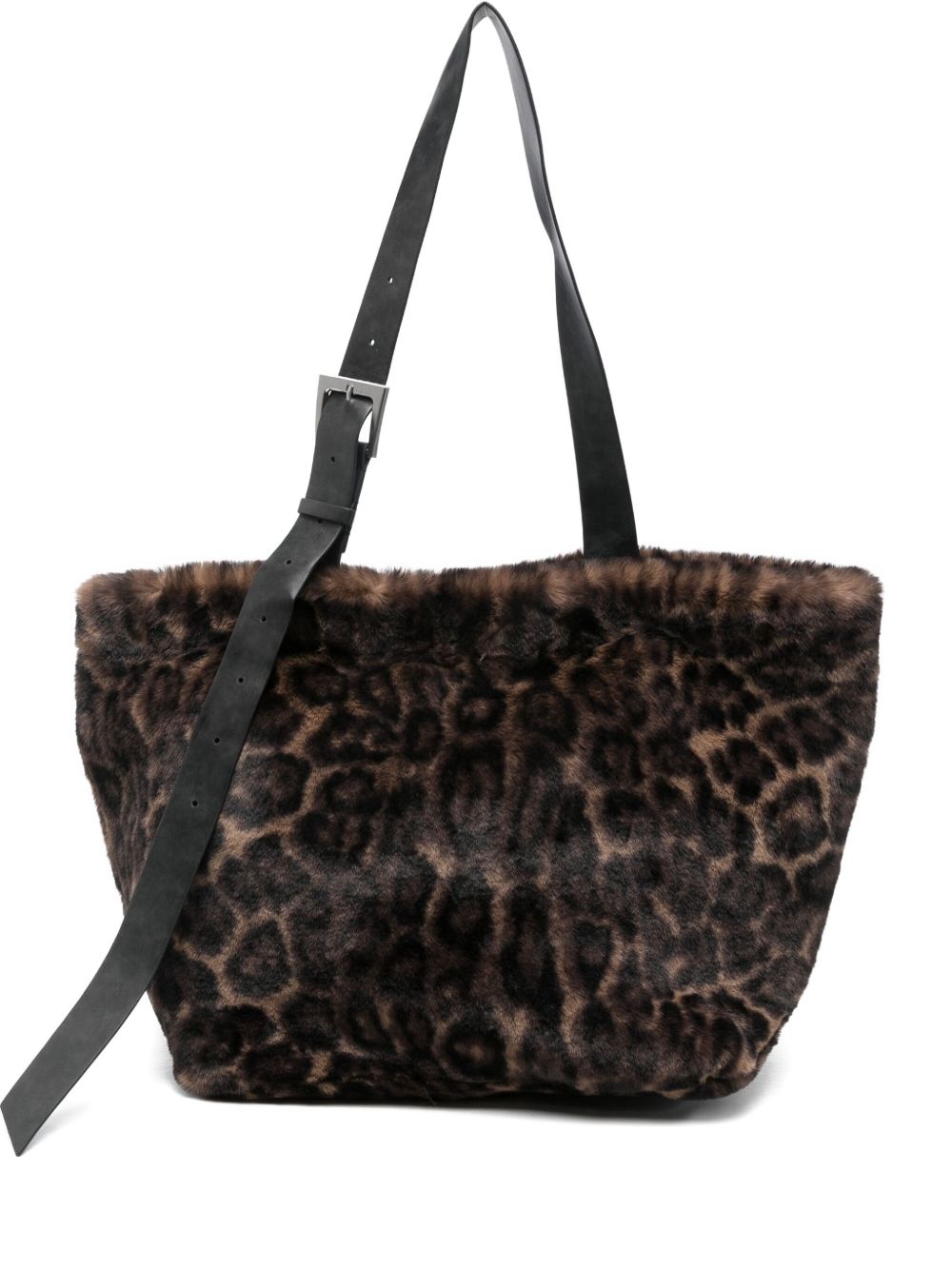 APPARIS Leopard Print Tote Handbag with Adjustable Shoulder Strap
