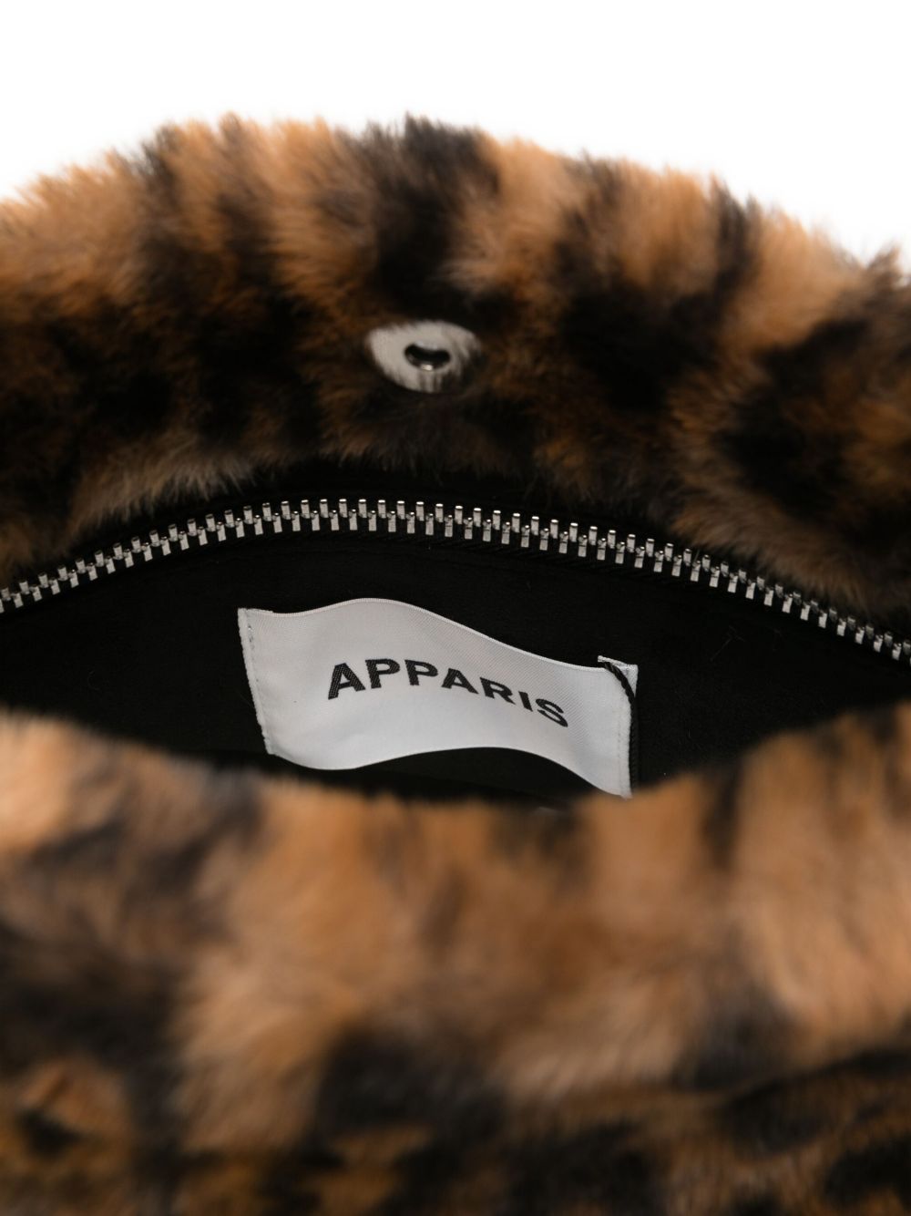 APPARIS Leopard Print Tote Handbag with Buckle Detail
