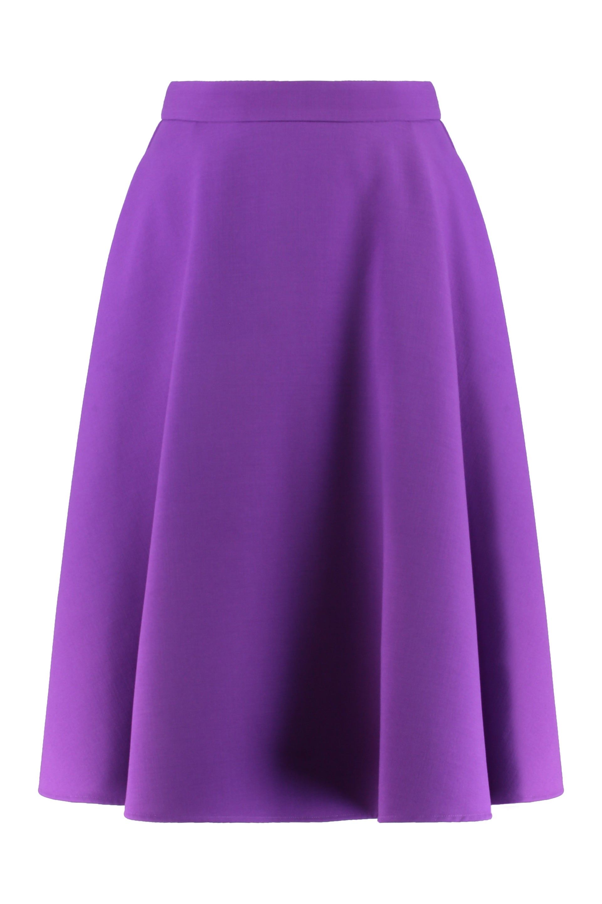 DOLCE & GABBANA Flared Hem Crepe Skirt for Women
