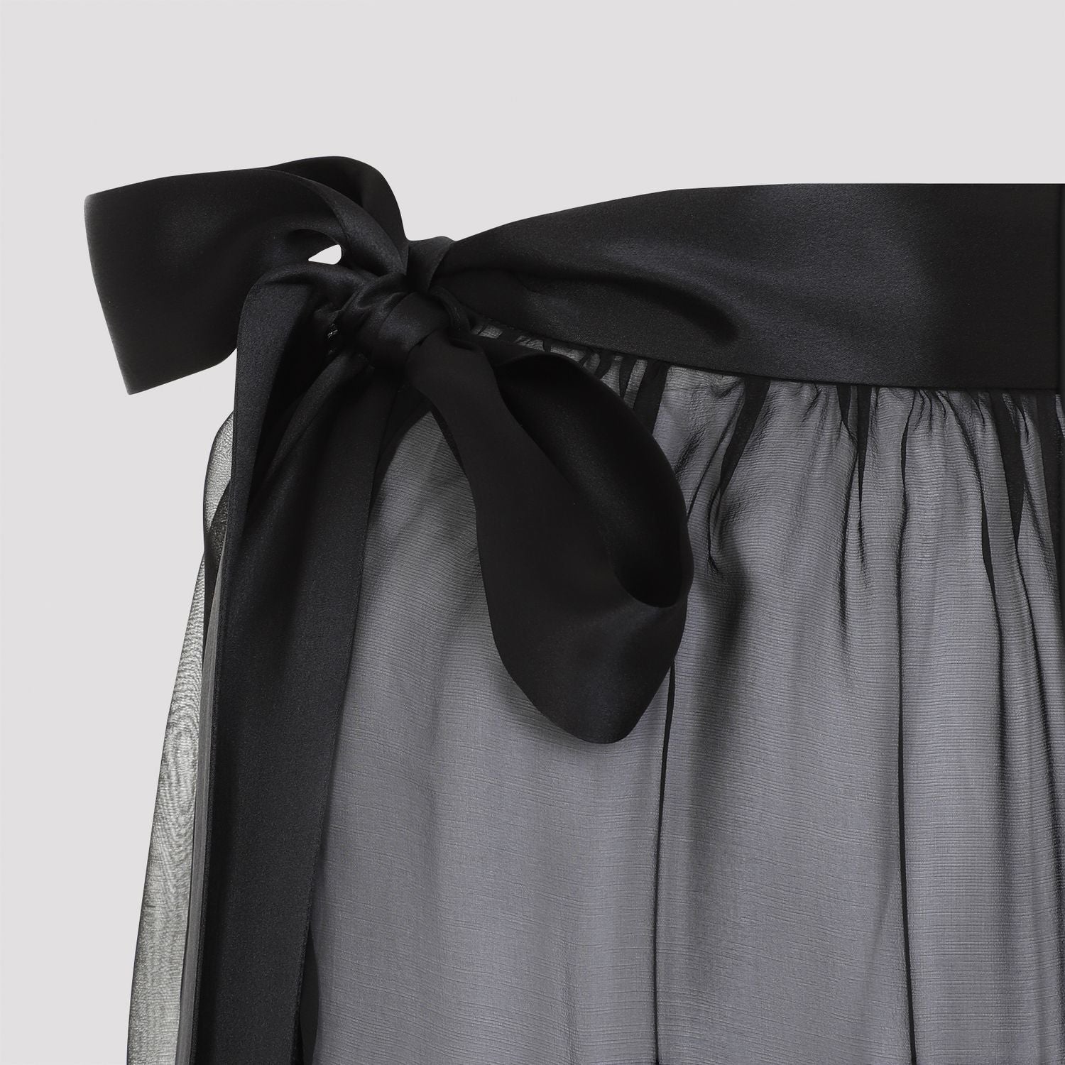 DOLCE & GABBANA Elegant Long Silk Chiffon Skirt