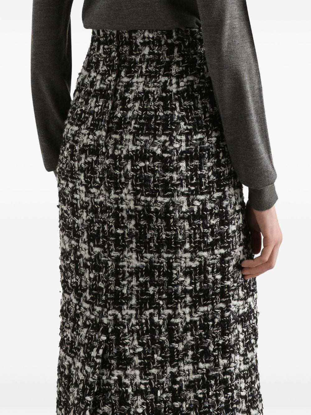 DOLCE & GABBANA Wool Blend Midi Skirt