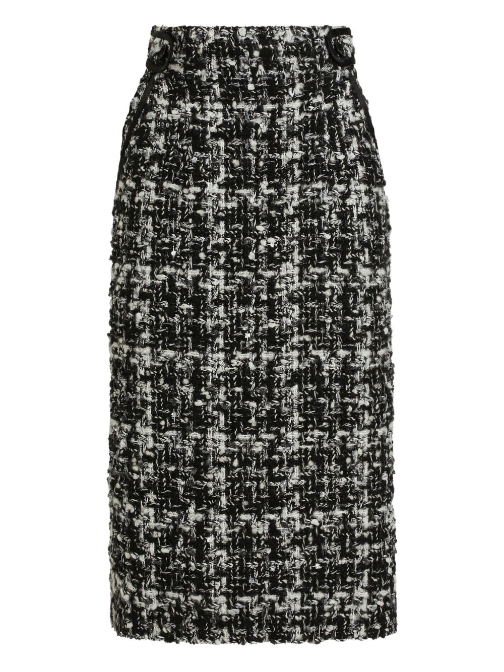 DOLCE & GABBANA Wool Blend Midi Skirt
