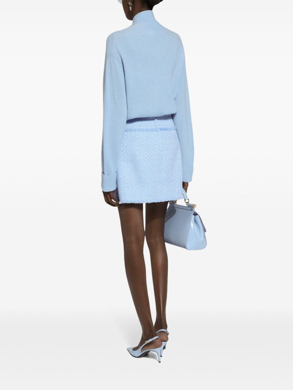 DOLCE & GABBANA Chic Tweed Mini Skirt