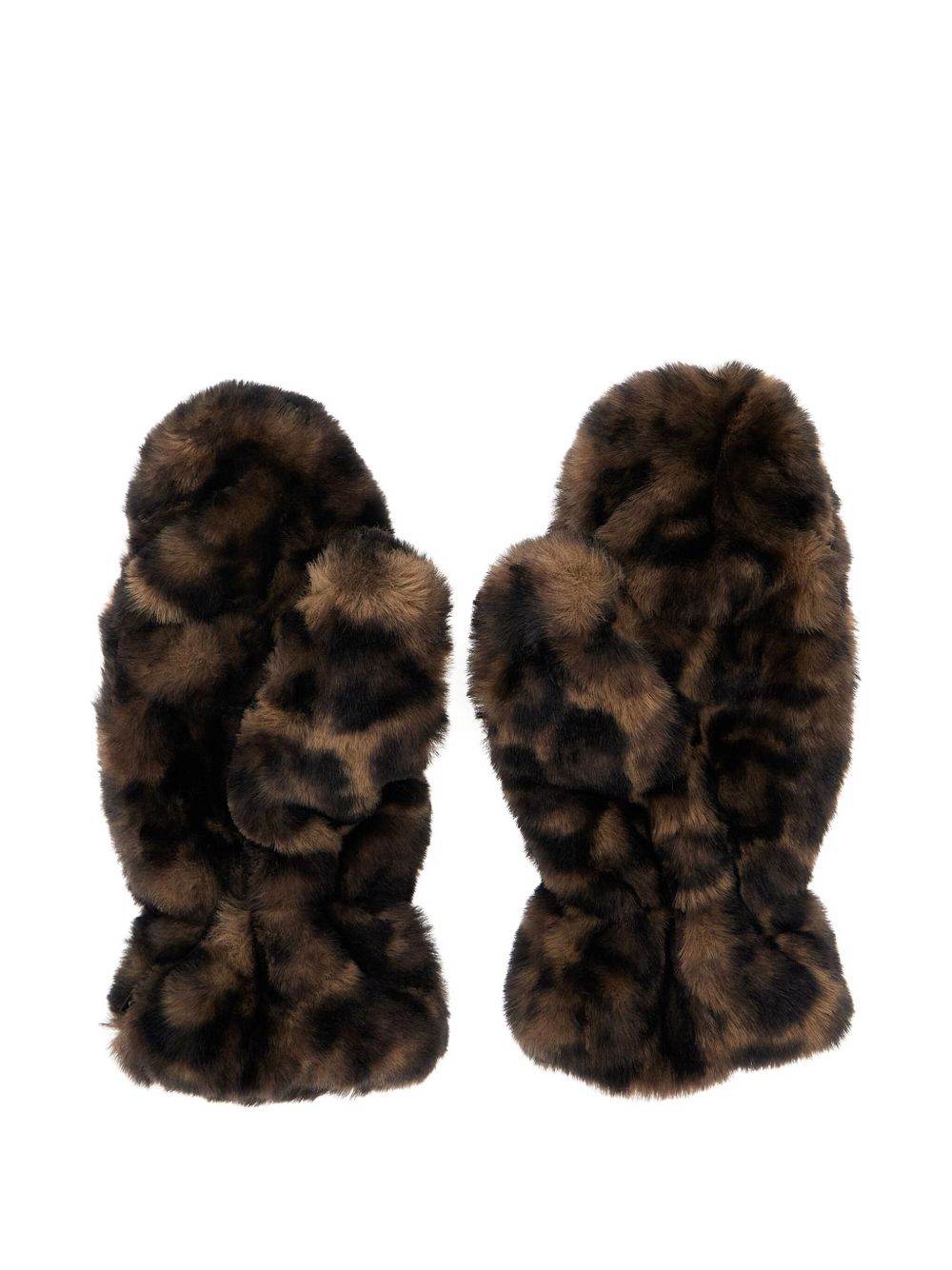 APPARIS Leopard Motif Pull-On Winter Gloves