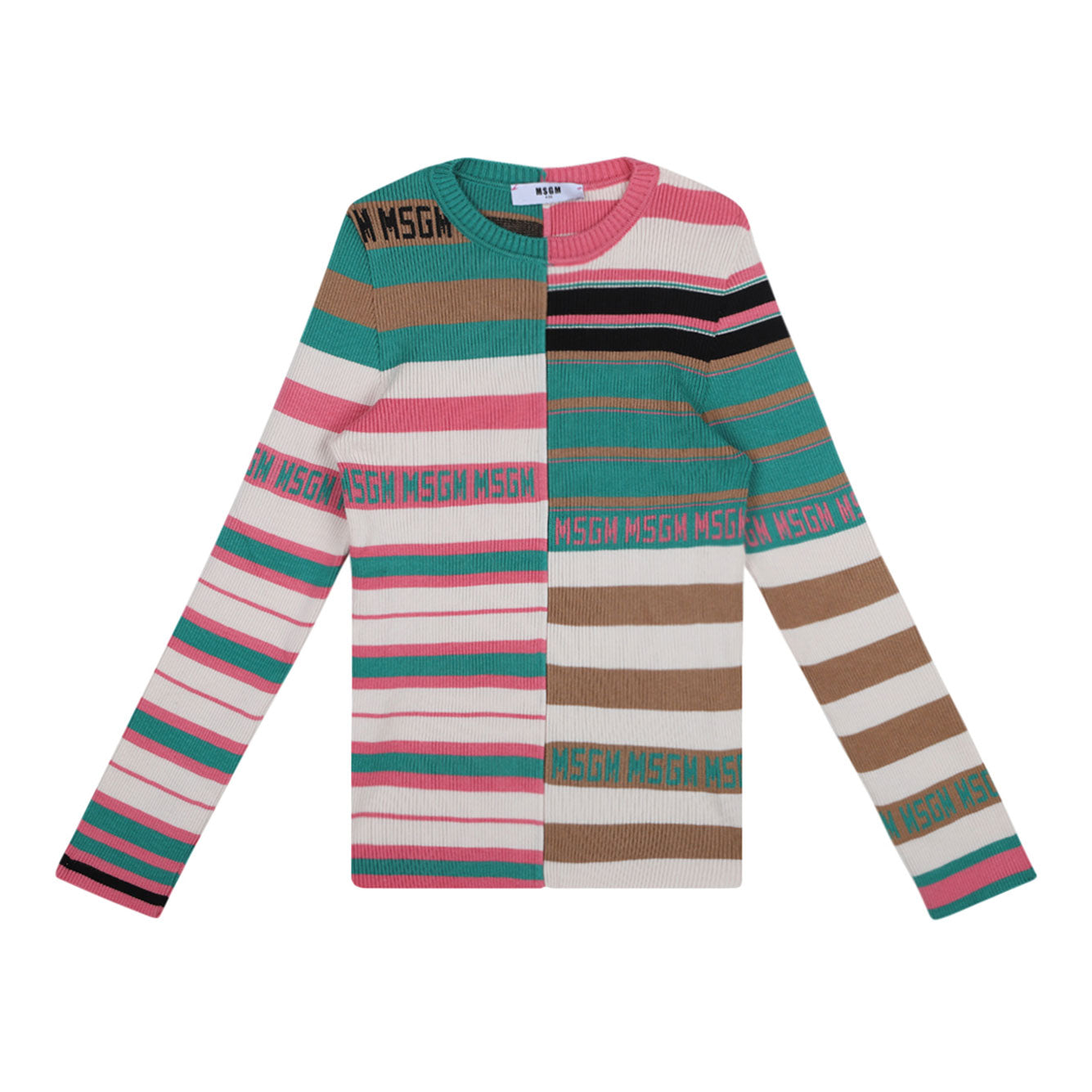 MSGM KIDS Mini Multicolour Viscose Sweater for Girls