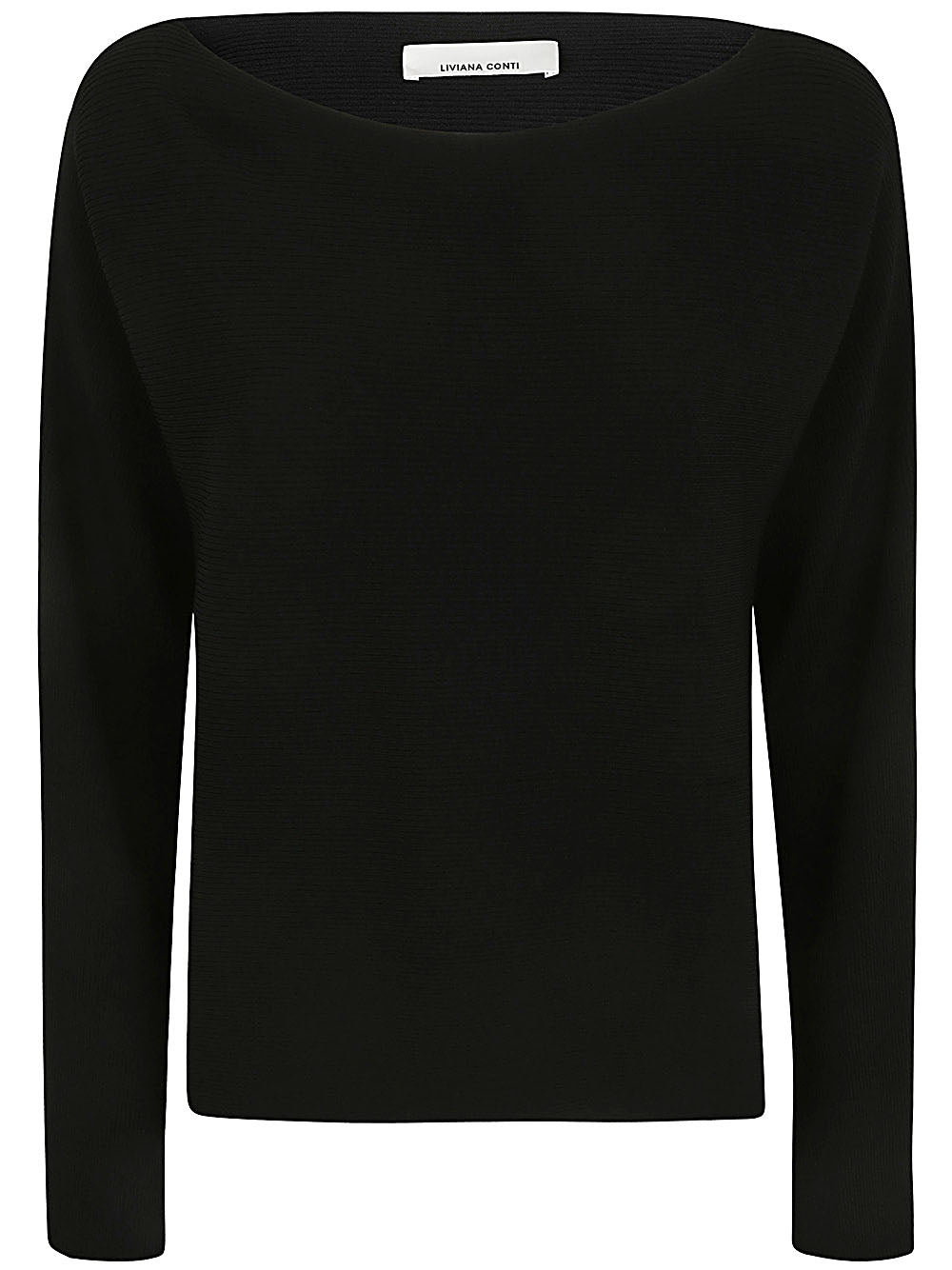 LIVIANA CONTI Asymmetric Long Sleeve Sweater