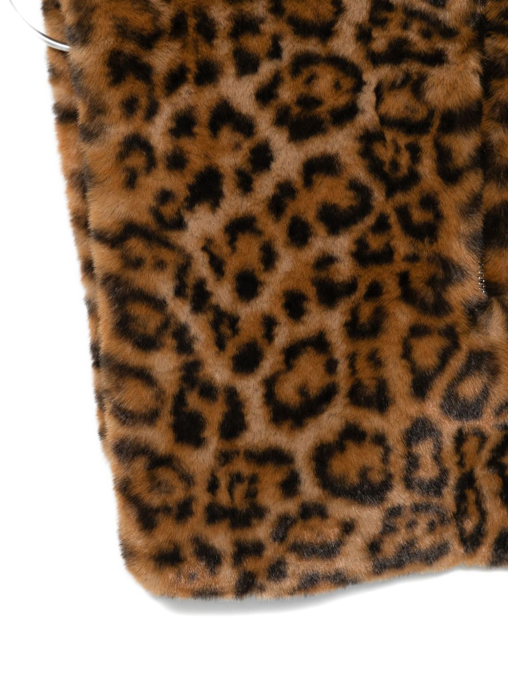 APPARIS Leopard Print Front Zip Mini Dickey for Women