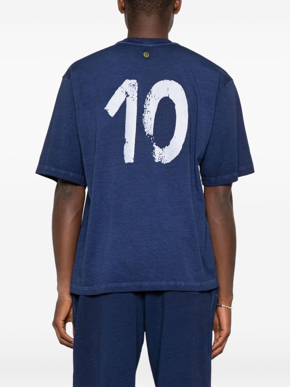 BARROW Unisex Crewneck T-Shirt with Logo and Back Number 10