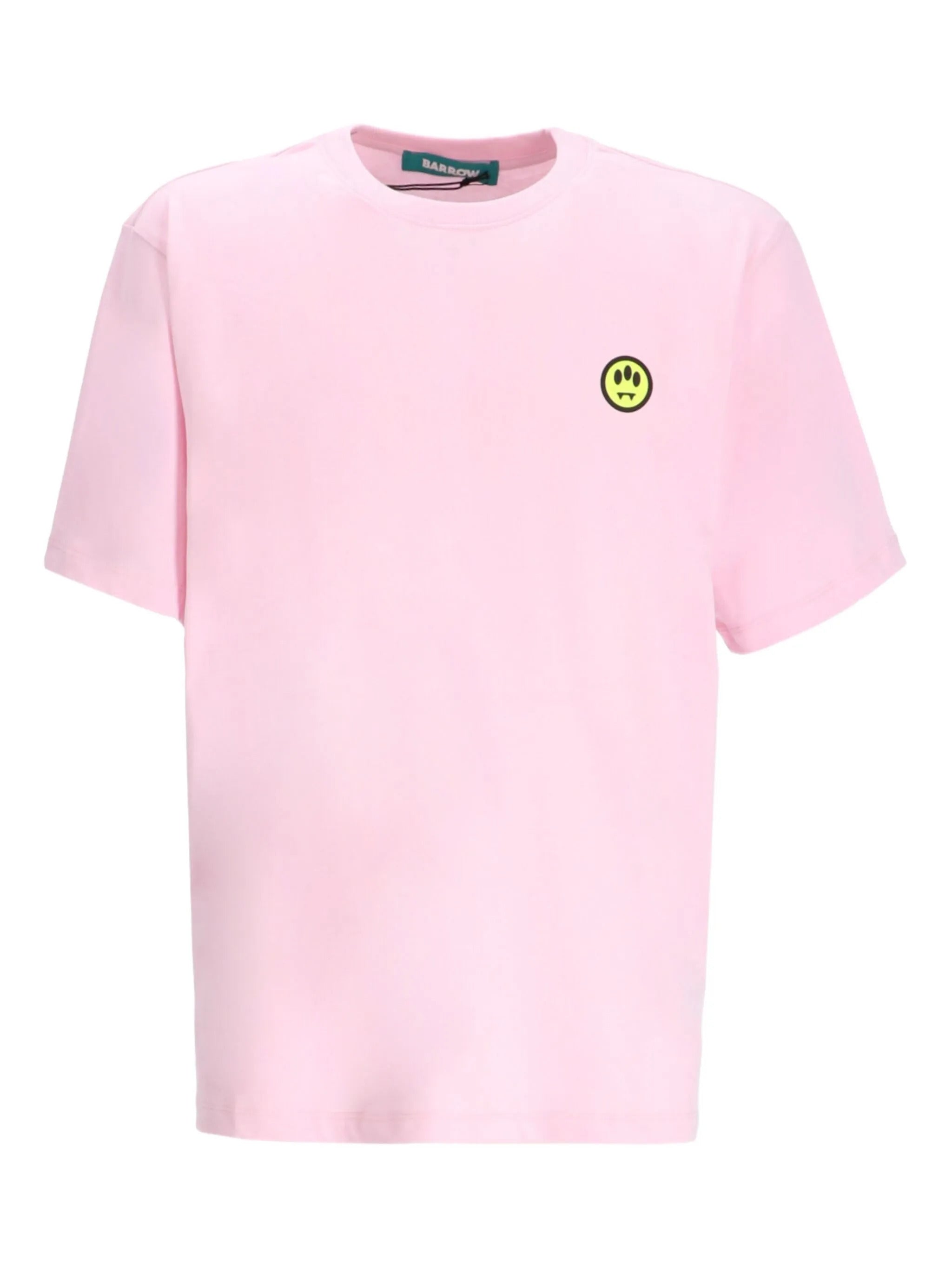 BARROW Unisex Crewneck T-Shirt with Smile Face Print