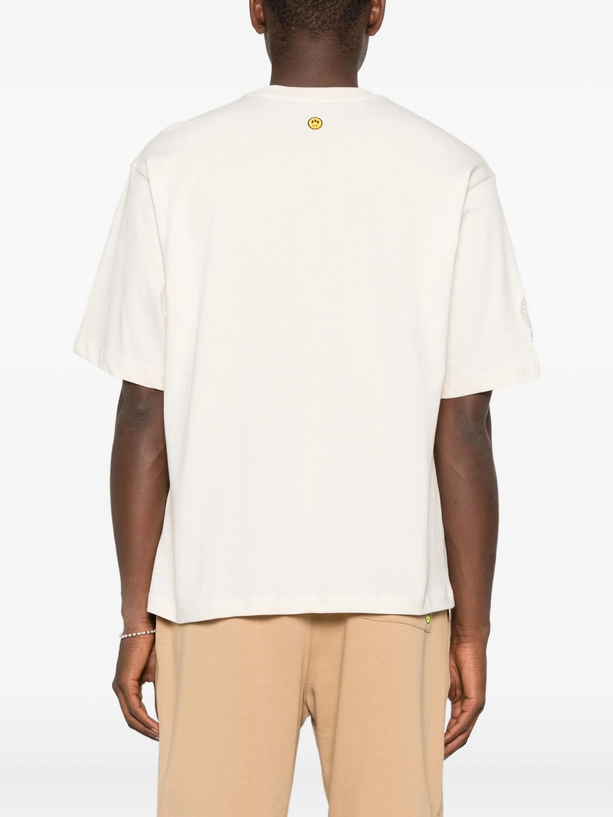 BARROW Unisex Crew Neck T-Shirt with Front Print - FW25