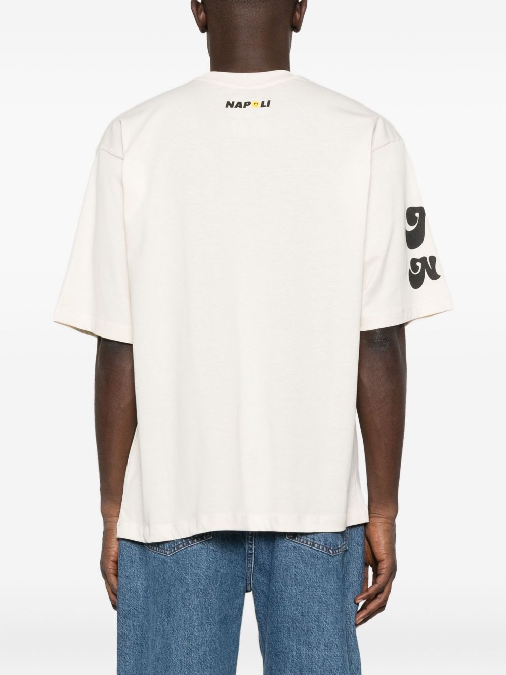 BARROW Unisex Crew Neck T-Shirt with Front Print and Logo